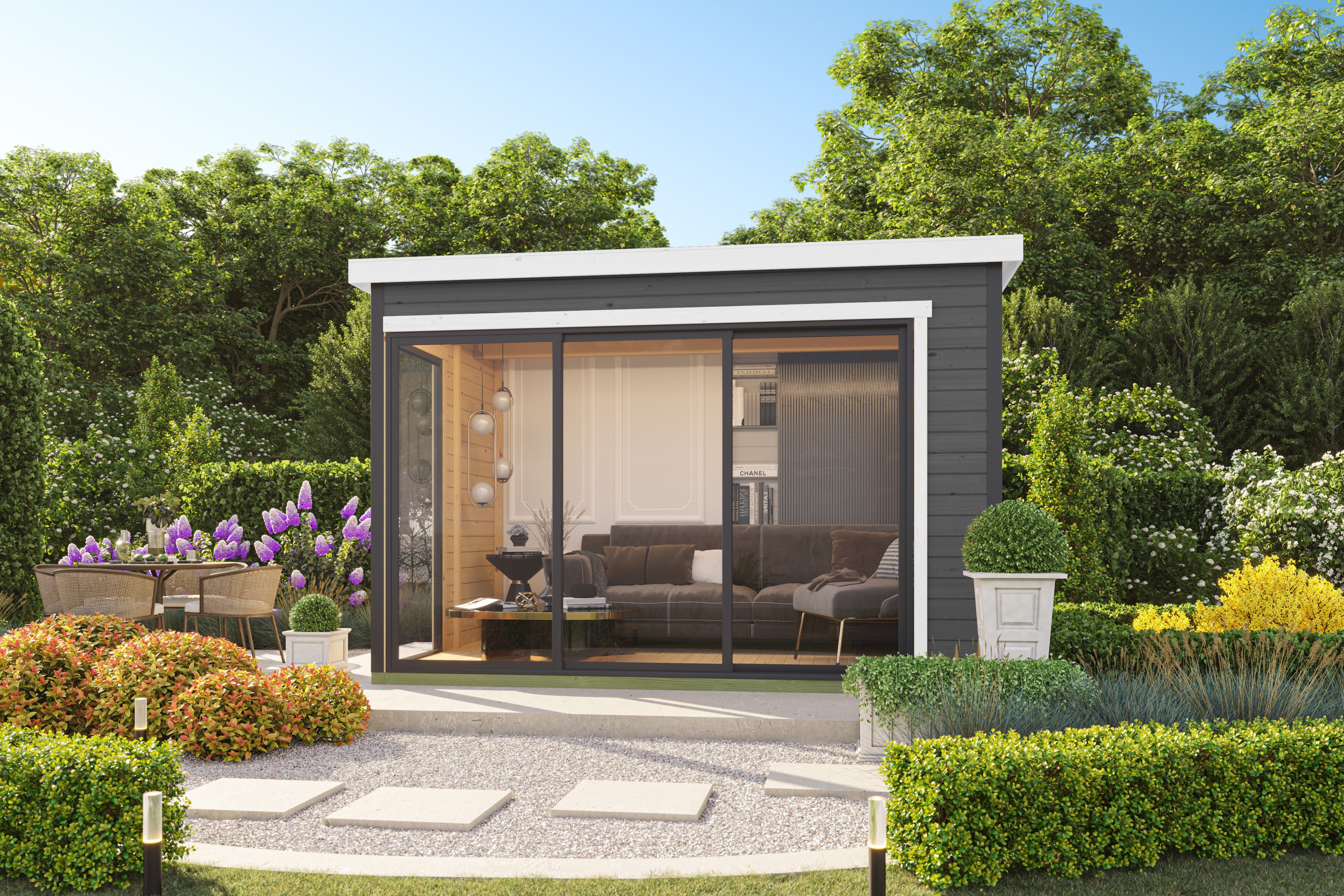 Nordic Holz Gartenhaus AUSTIN 5, BxT: 379,6x259,6 cm