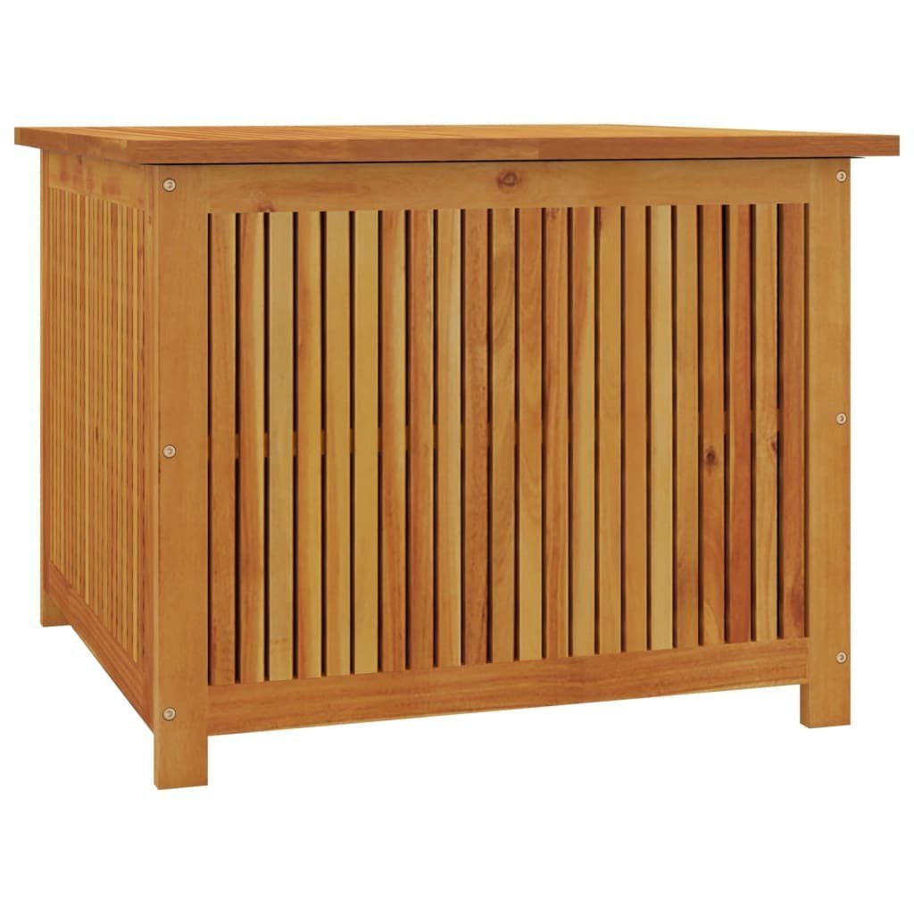 vidaXL Auflagenbox 75 x 75 x 58 cm Kissentruhe Auflagenbox aus massivem Akazienholz 75x75