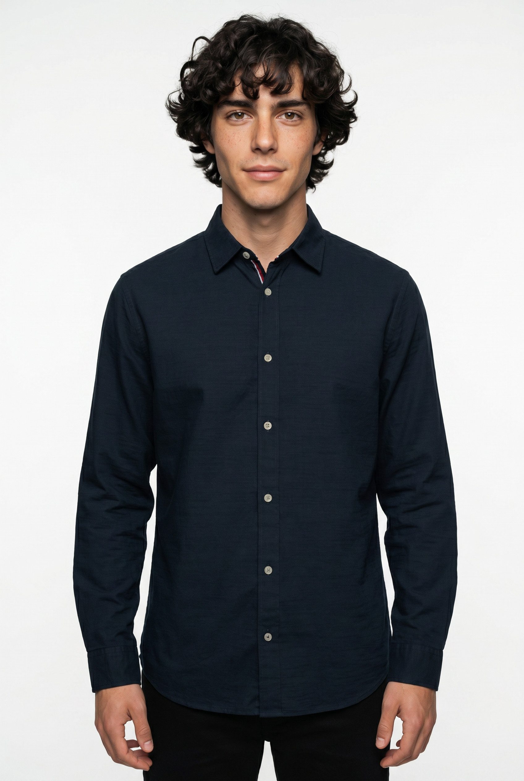 Langarmhemd JJPIERRE SLUB DETAIL SHIRT LS