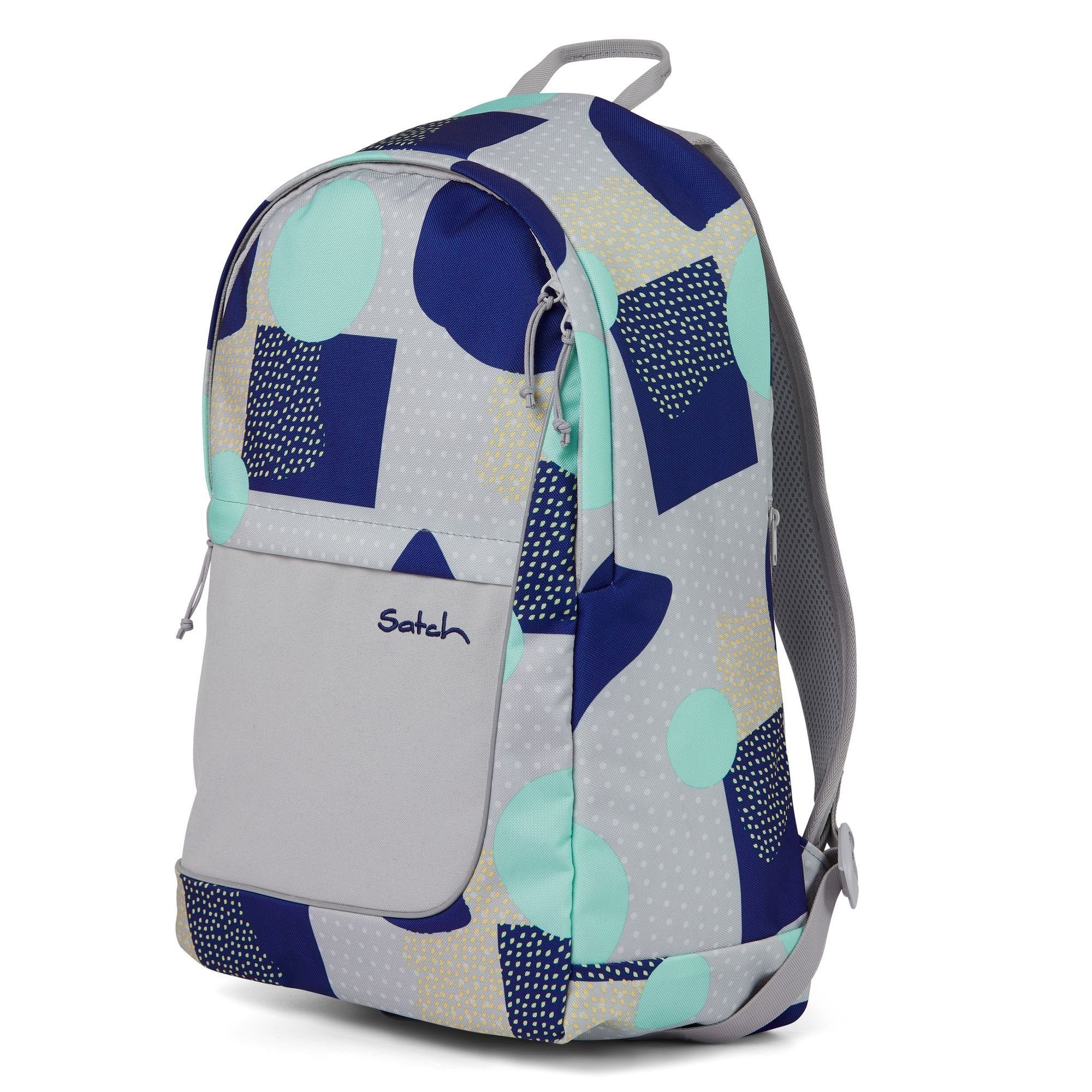 Daypack turquoise PET fly, blue grey Satch