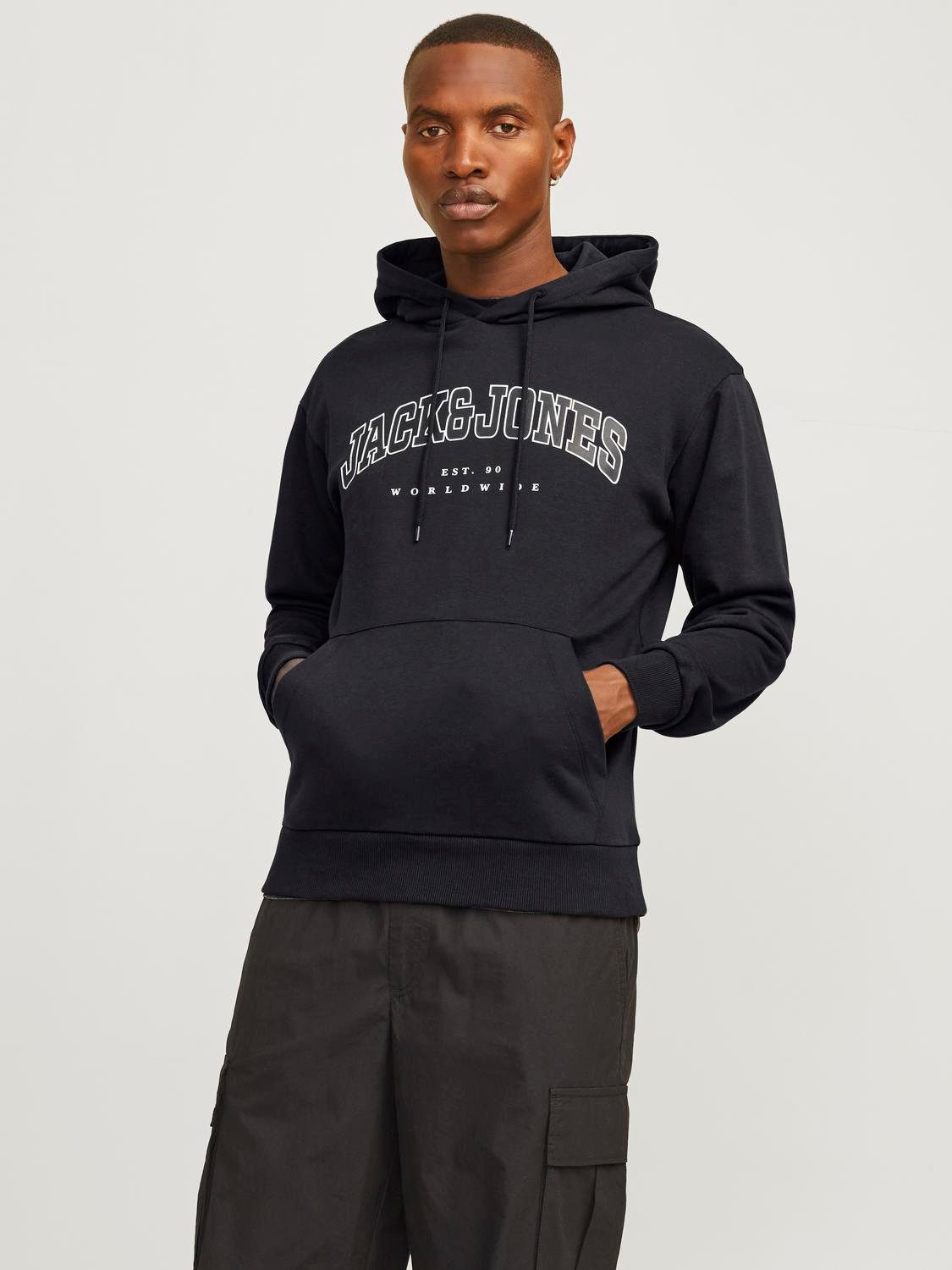 Jack & Jones Kapuzensweatshirt JJECALEB VARSITY SWEAT HOOD NOOS günstig online kaufen