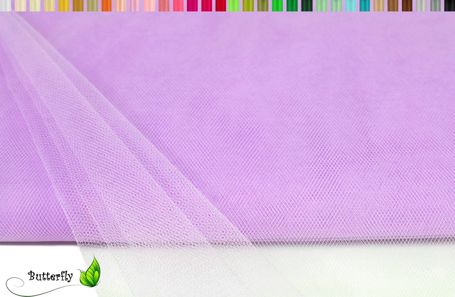 Creativery Stoff, TÜLL Stoff 10m x 150cm