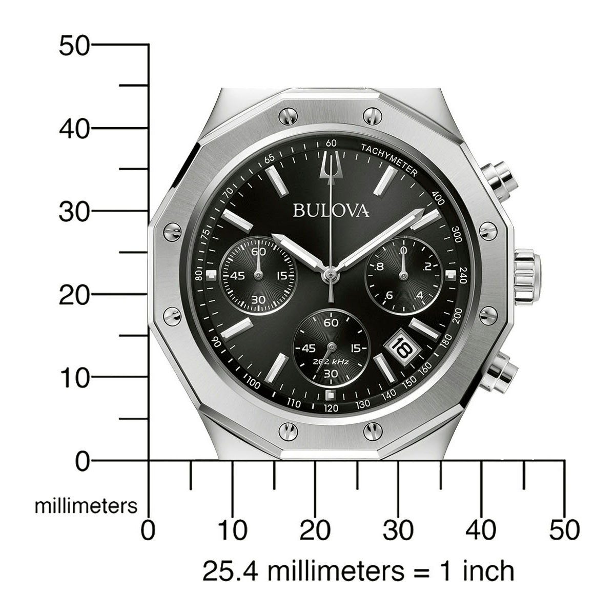 Bulova Chronograph 96B410, Armbanduhr, Quarzuhr, Herrenuhr, Edelstahlarmban günstig online kaufen