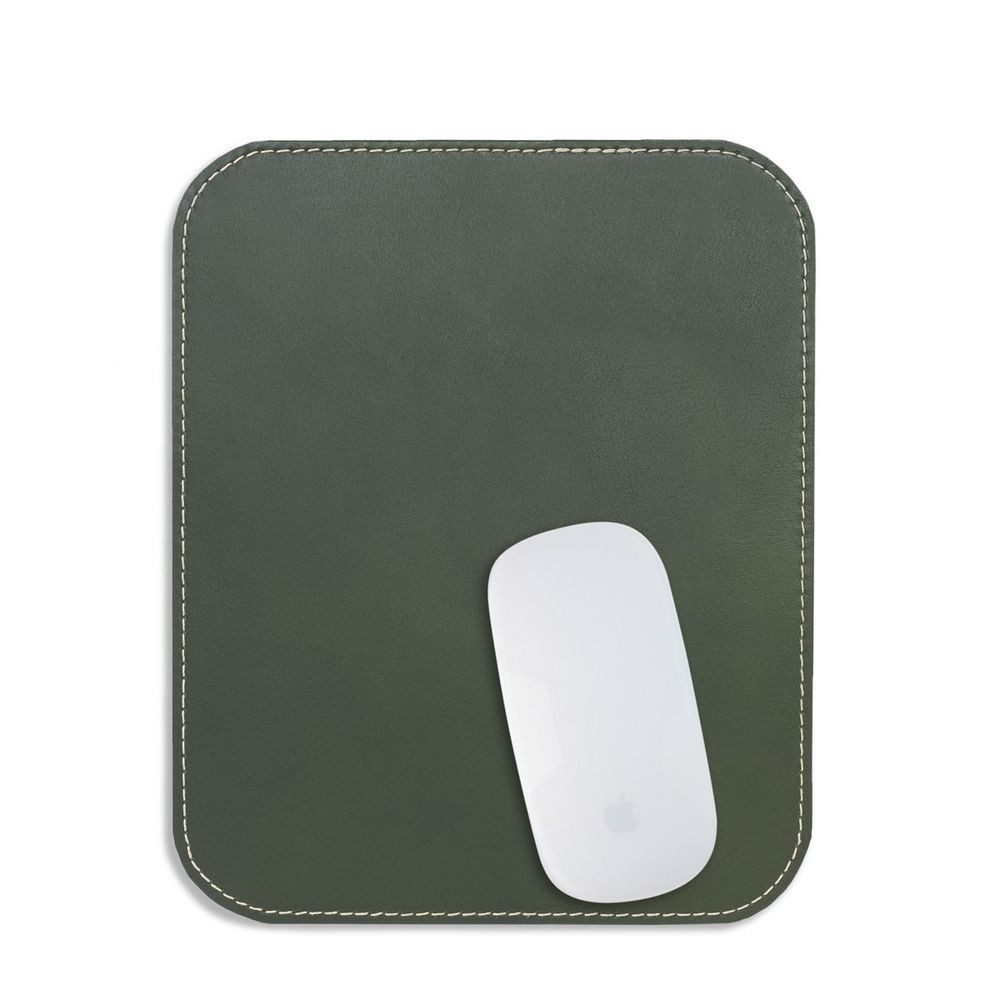 Hamosons Mauspad Hochwertiges Mousepad / Mauspad, Büffel-Leder, Schwarz, Hamosons 26306