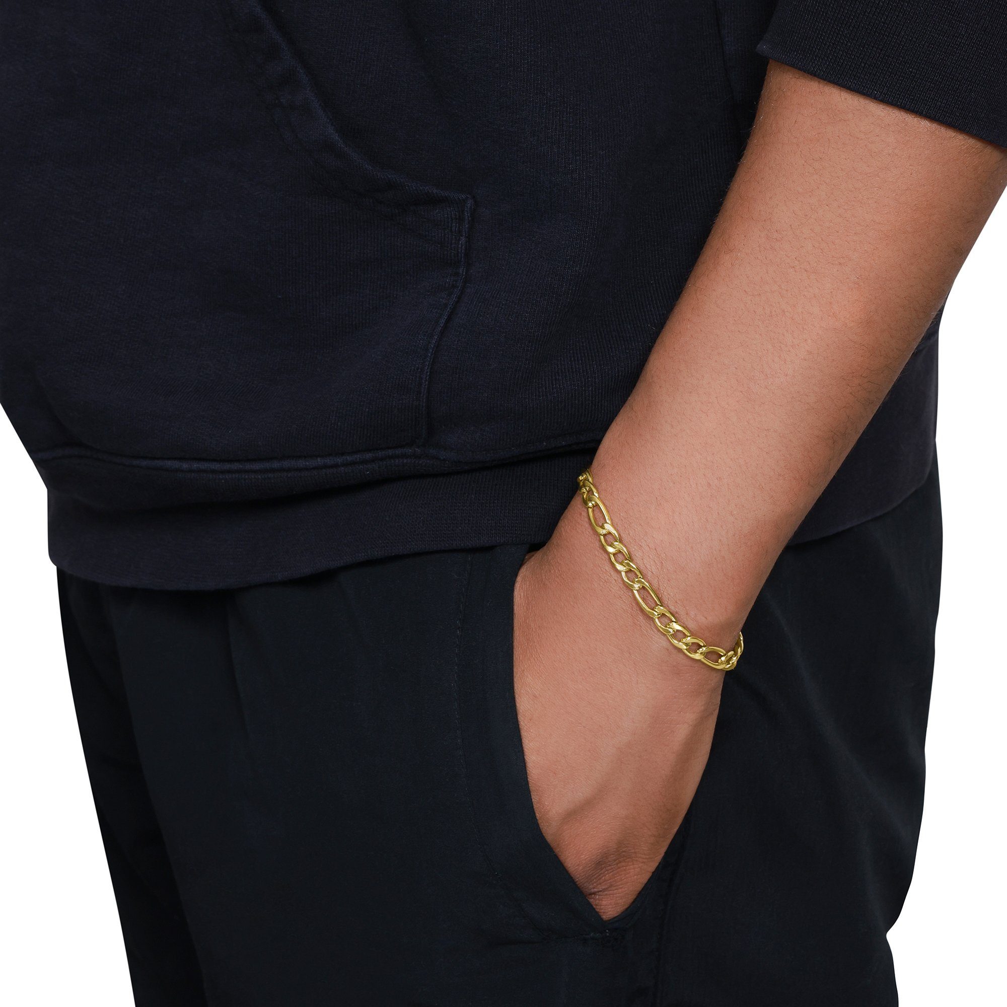 Verlängerungskette mit Armband inkl. goldfarben Heideman Armkette (Armband, Janus Geschenkverpackung), Herren