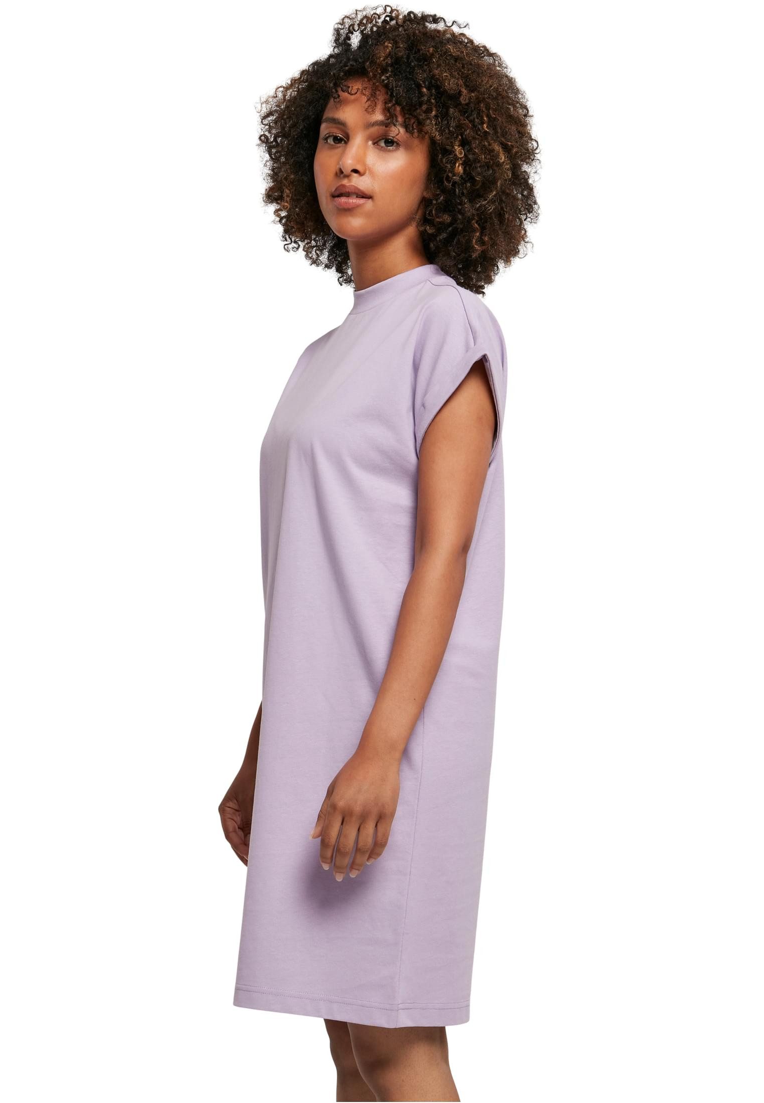 urbandreamz Jerseykleid Damen Kleid überschnittene Schultern Jersey Turn Up Ärmel – Bild 3 von 5