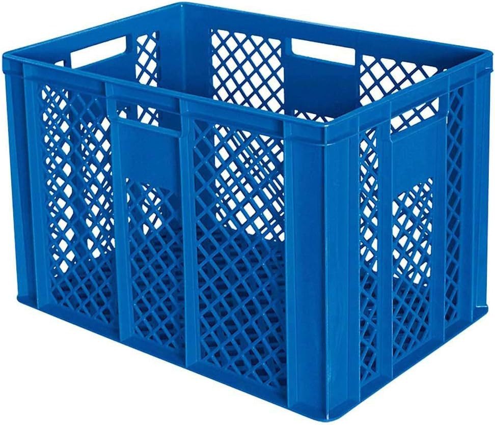 10x Stapelkorb Eurobehälter 600x400x90 Mm – Durchbrochen, Pink, Lebensmittelecht, Für Lager, Gastro & Zuhause