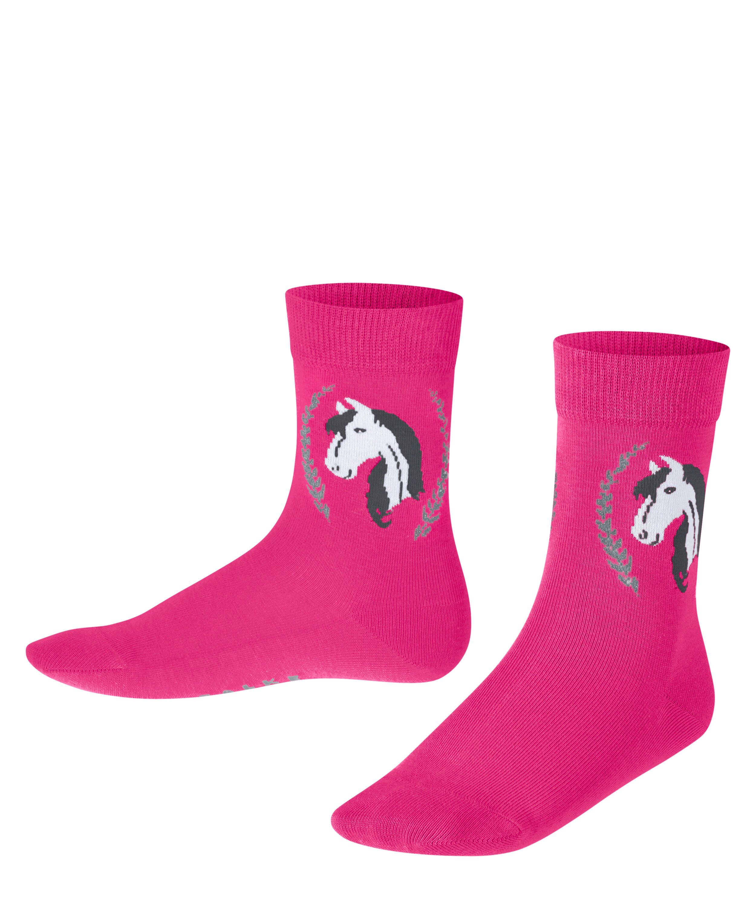 FALKE Socken Horse Socken mit weicher Baumwolle (1-Paar) mit weicher Baumwolle