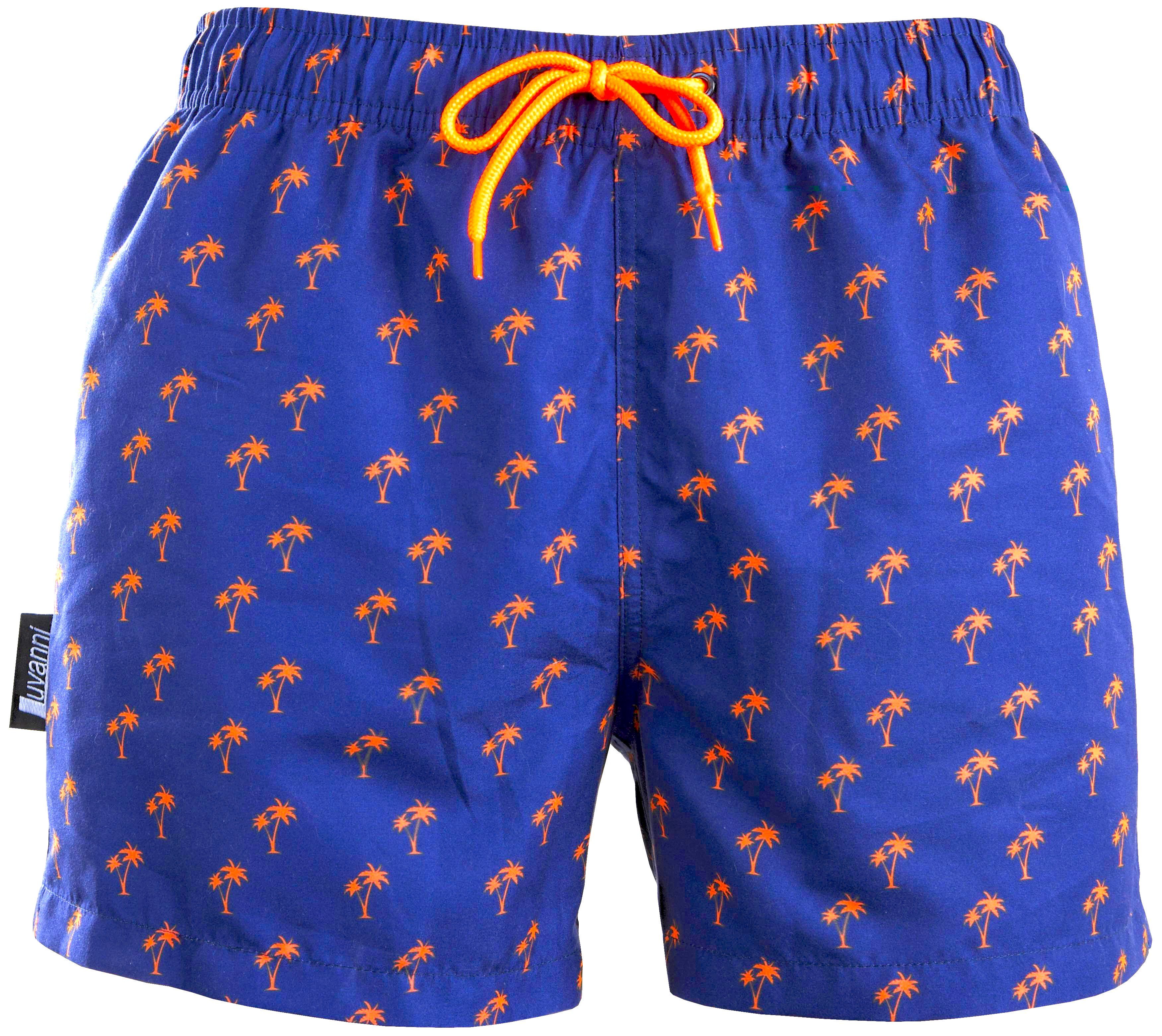 Luvanni Badehose Badehose Herren Schnelltrocknende Beachshorts Борд-шорты Купальные шорты  Palmen Muster Schwimmhose Männer Shorts Hose Streifenmuster