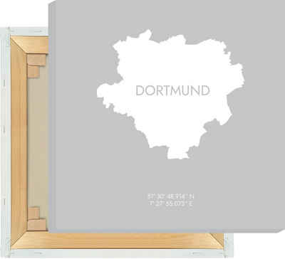 MOTIVISSO Leinwandbild Dortmund Koordinaten #6