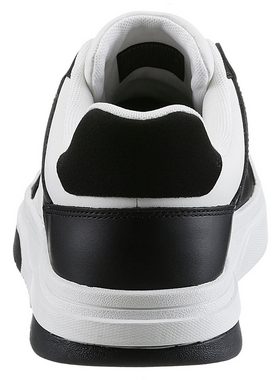 Tommy Jeans TJM LEATHER CUPSOLE 2.0 Sneaker im Kontrast-Look, Freizeitschuh, Halbschuh, Schnürschuh