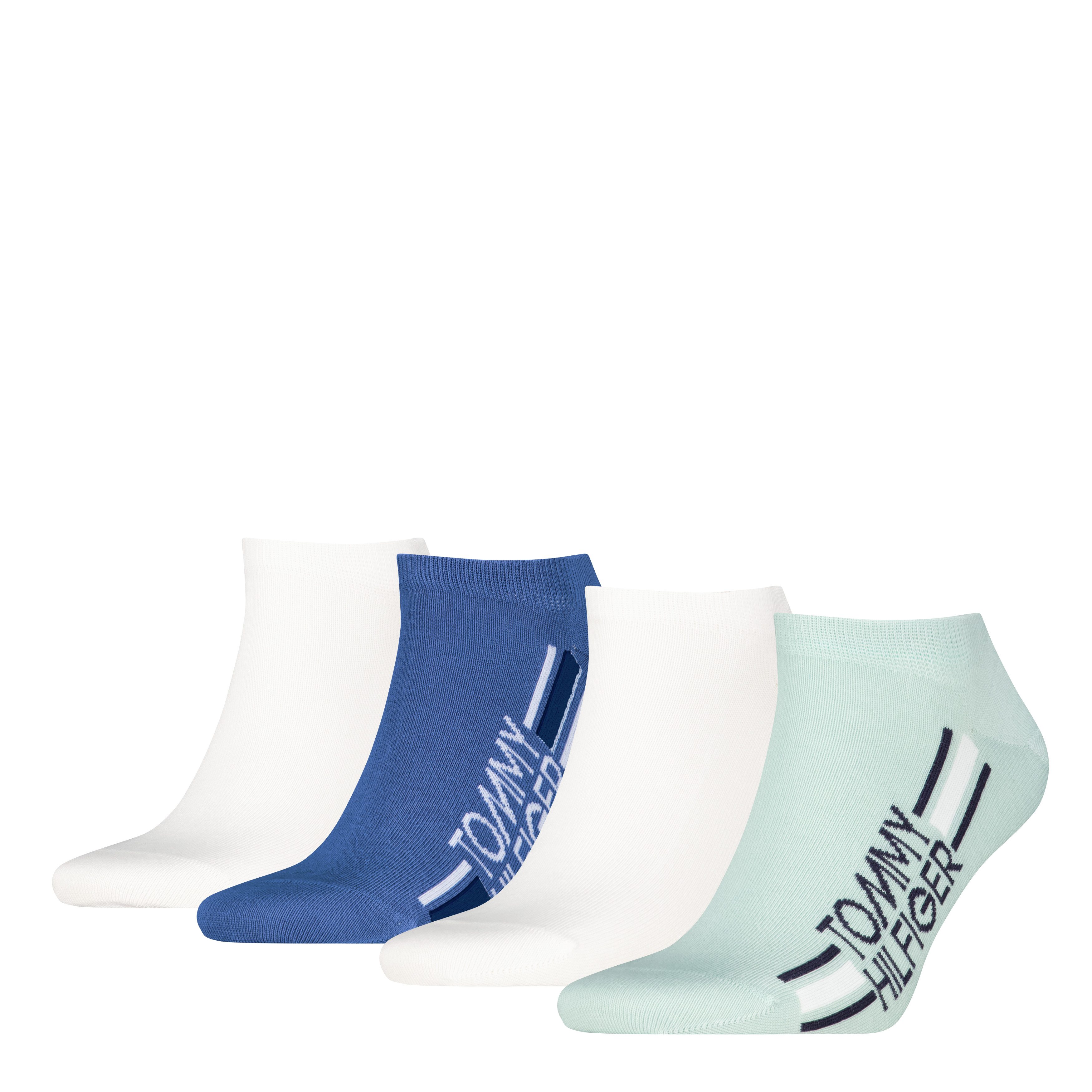 Tommy Hilfiger Sneakersocken TH MEN SNEAKER 4P LOGO STRIPE ECOM (4 Paar) günstig online kaufen