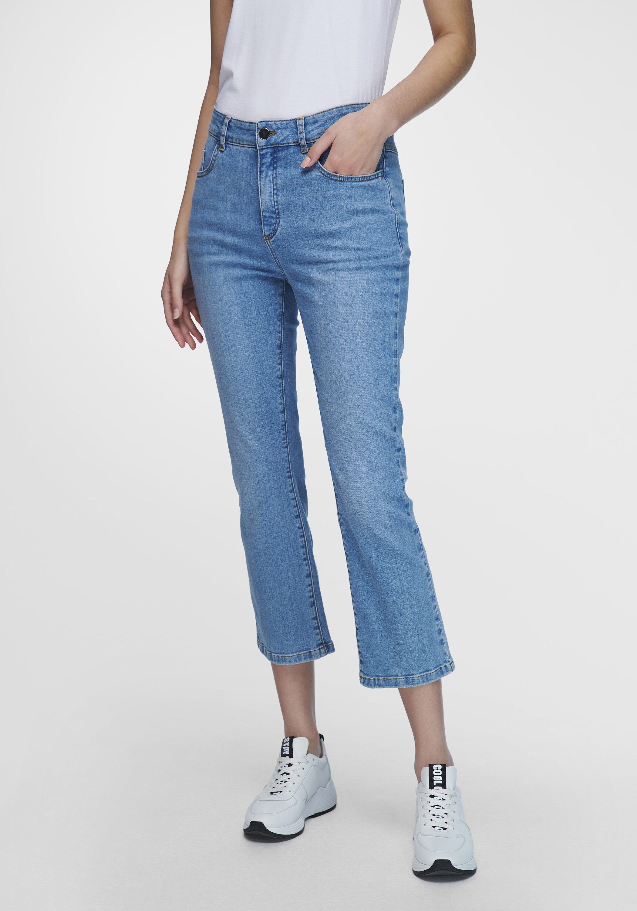 Emilia Lay Slim-fit-Jeans cotton LIGHT BLUE DENIM