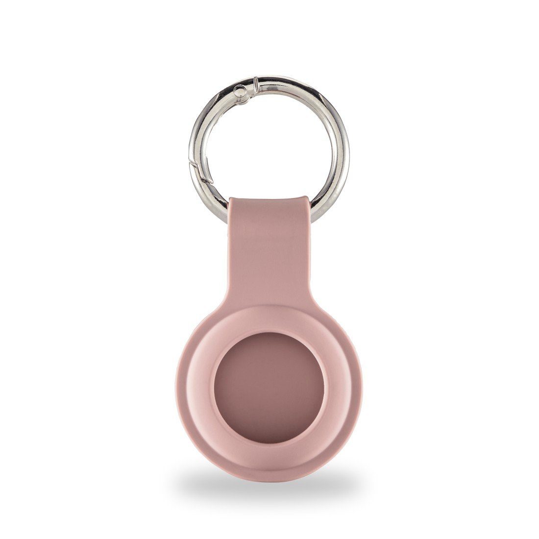 Apple Ortung, Schutzhülle, für Schlüsselanhänger rosa Silikon AirTag, Hama Schlüsselanhänger