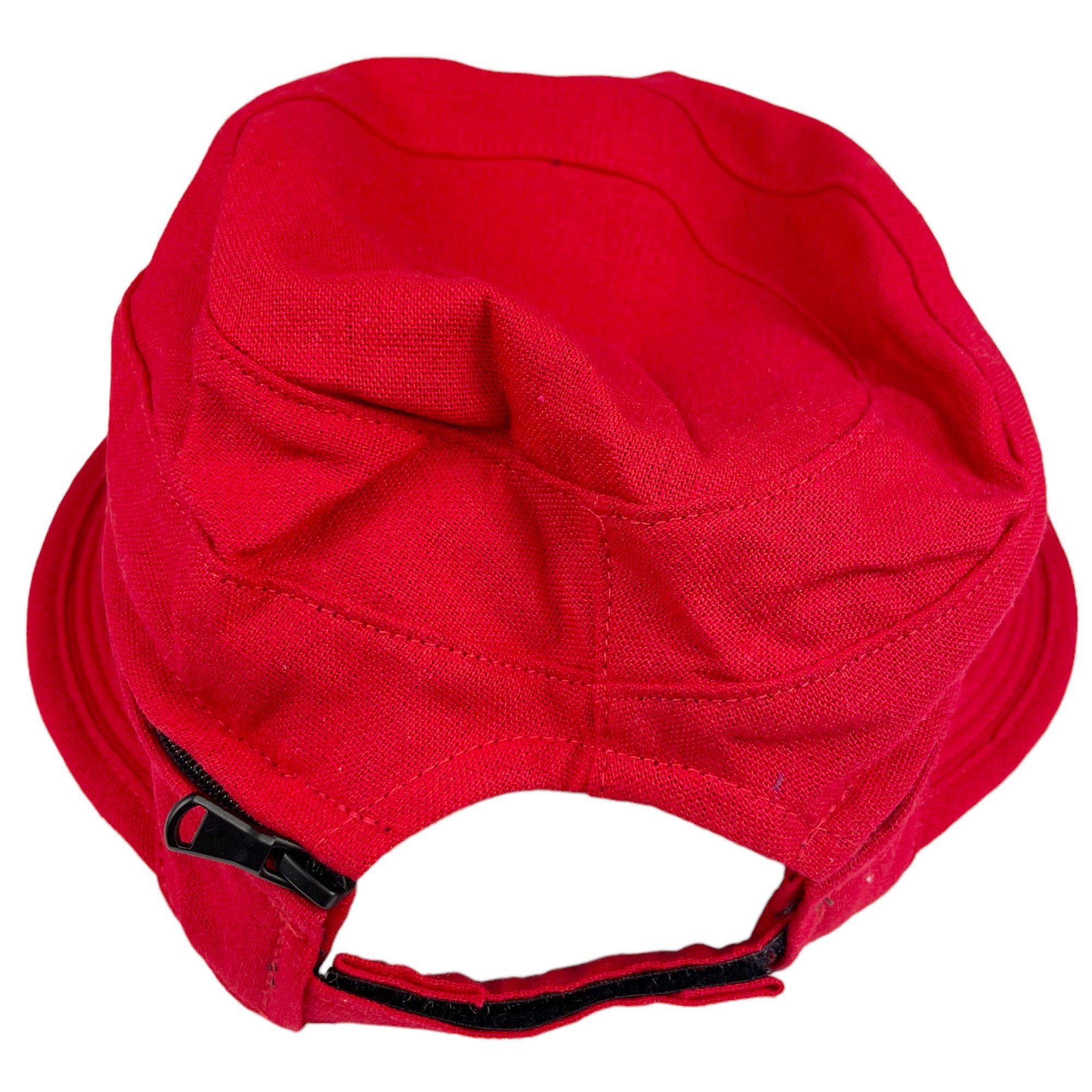 Taschen4life Sonnenhut Visor Cap 2in1 Sonnencap Basecap & Sonnenschutz in Einem, unisex, aus Leinen – Bild 4 von 5
