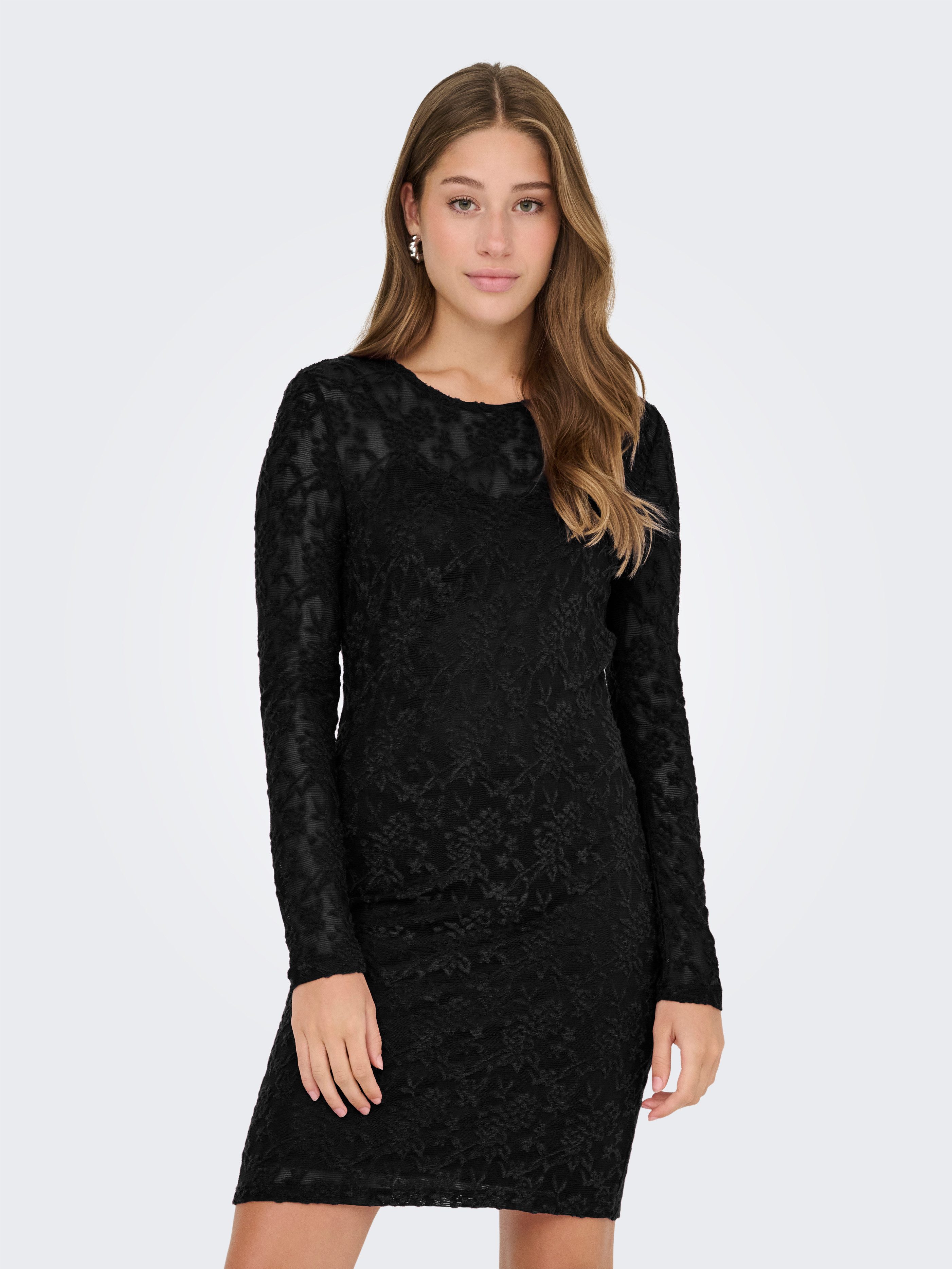 ONLY Minikleid ONLBLAISE L/S O-NECK DRESS günstig online kaufen