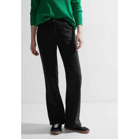 Cecil Loose-fit-Jeans Style Neele Black mit Wide Legs