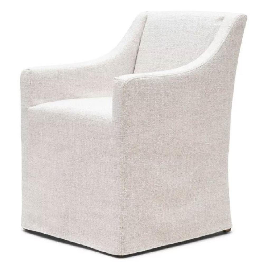 Rivièra Maison Stuhl Esszimmerstuhl Firenze Dining Armchair Rich Tweed Antique White