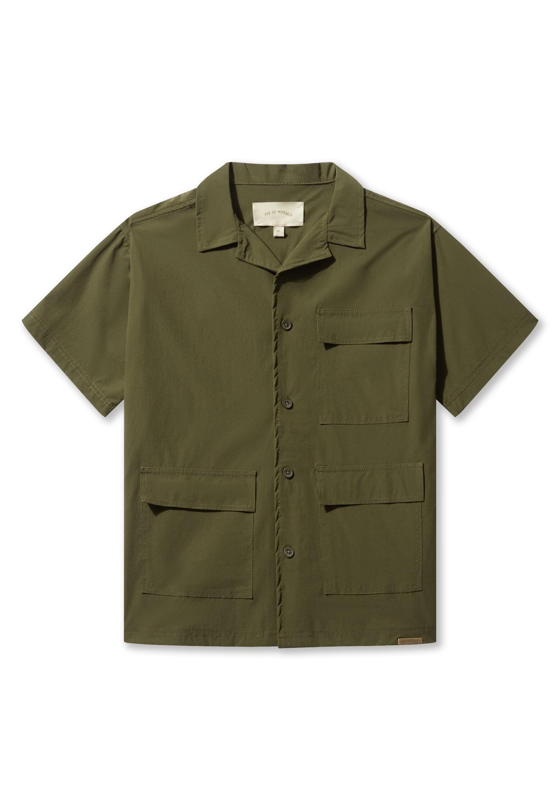 Pas De Monaco Kurzarmhemd Pas De Monaco UTILITY SHIRT (1-tlg)