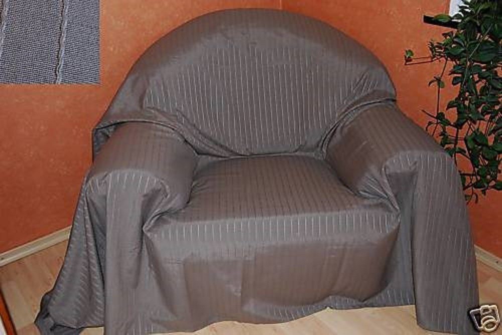 Bettüberwurf Überwurf Sofaüberwurf Tagesdecke, walnuss, 275 x 275cm, Textil schmutzabweisend, Clever-Kauf-24
