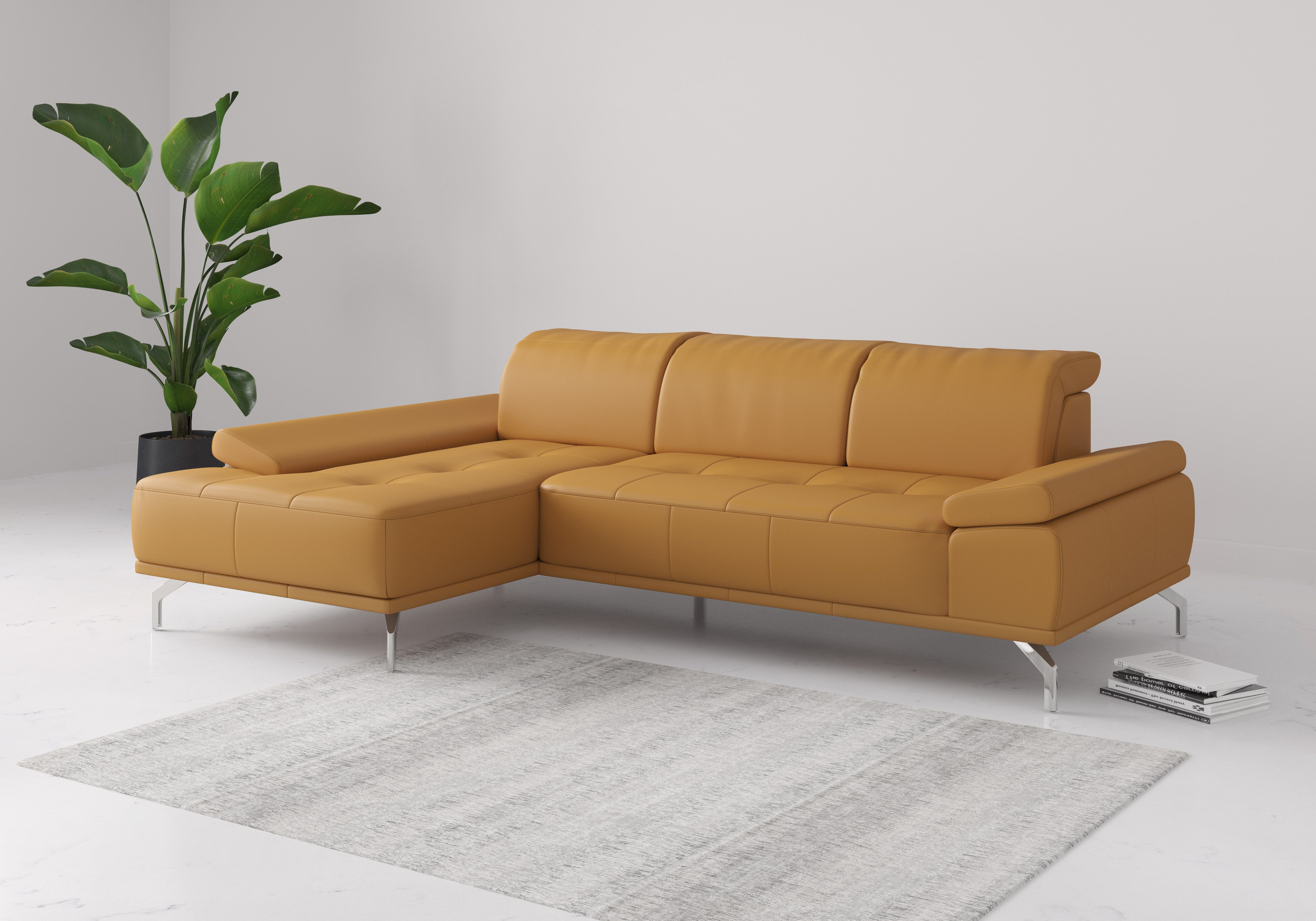 Places of Style Ecksofa Caluna, Inkl.Sitztiefenverstellung, günstig online kaufen