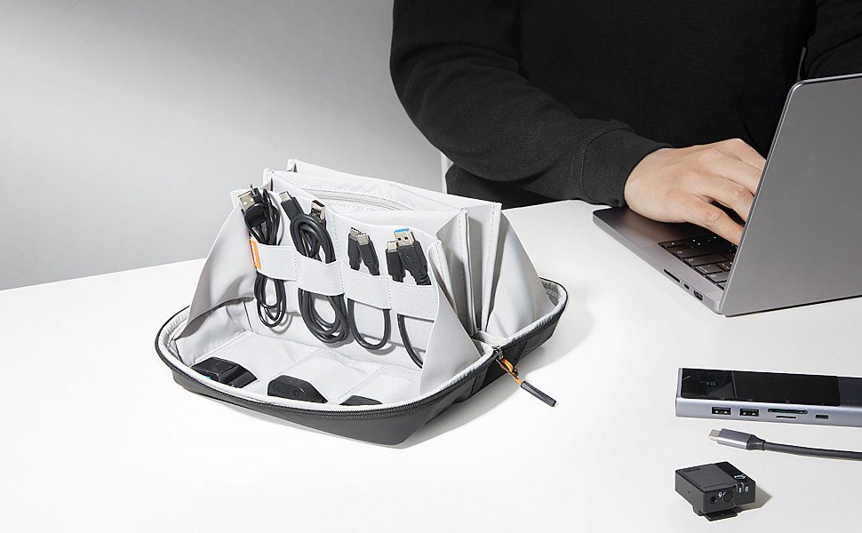 Inateck Taschenorganizer Zubehörtasche Reisetasche Elektroniktasche