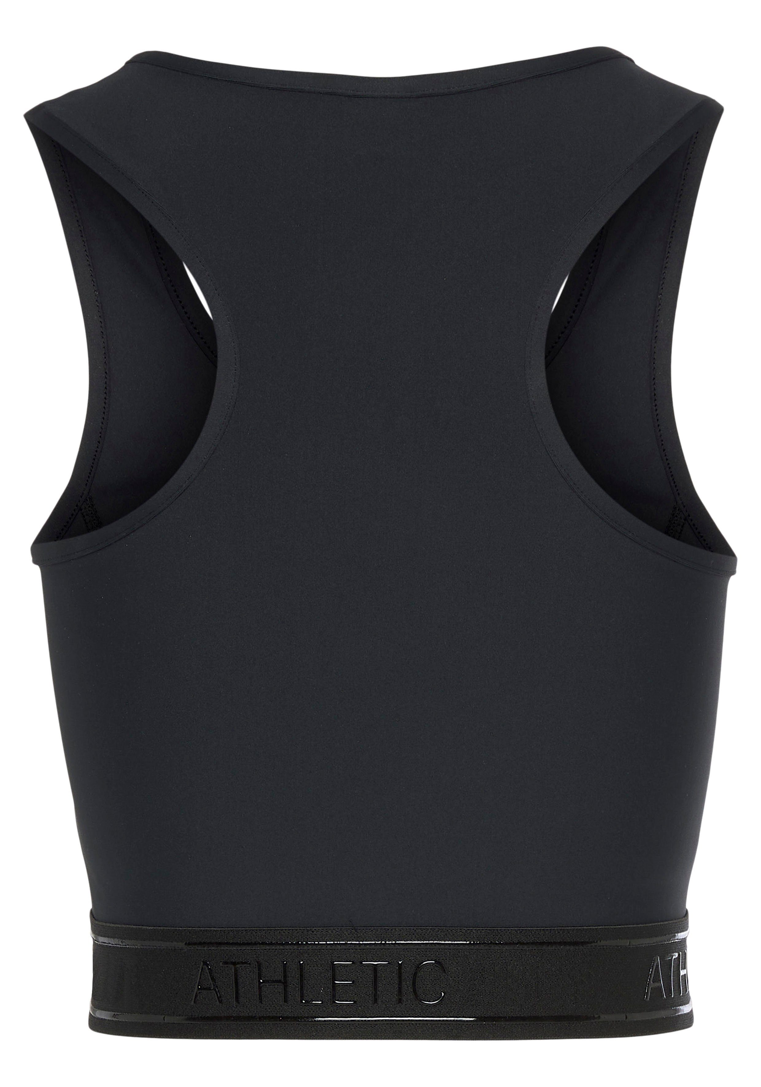 LASCANA ACTIVE Crop-Top mit Reißverschluss und Ringerrücken