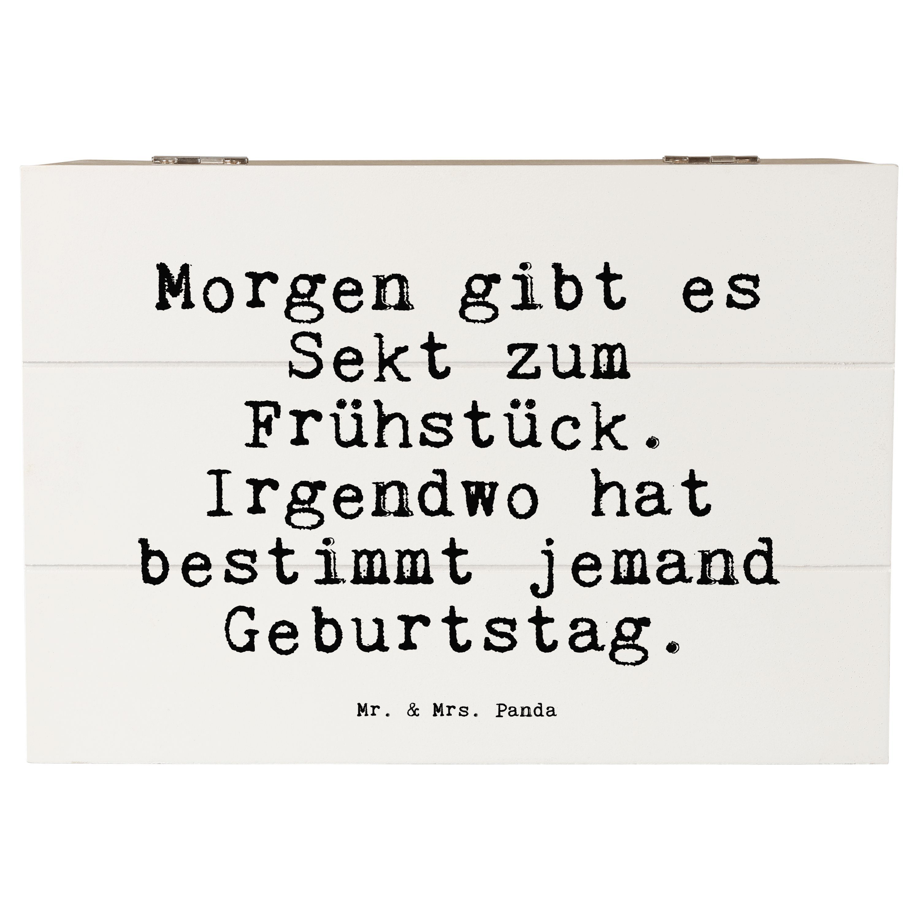 Mr. & Mrs. Panda Dekokiste gibt es Sekt... Weiß Geschenk