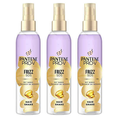 Pantene Haarspülung 3 x Pantene Pro-V Frizz SOS Hair Shake Leave in Haarpflegespray mit Bi