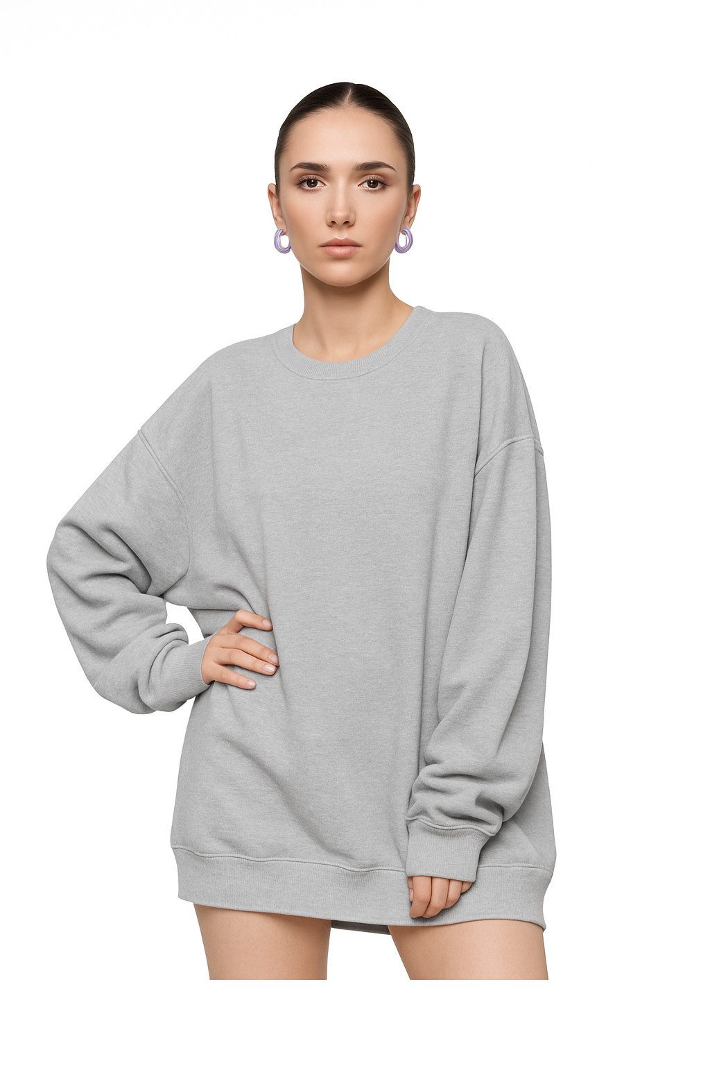 Worldclassca Longsweatshirt Worldclassca Oversized Sweatshirt Einfarbig günstig online kaufen