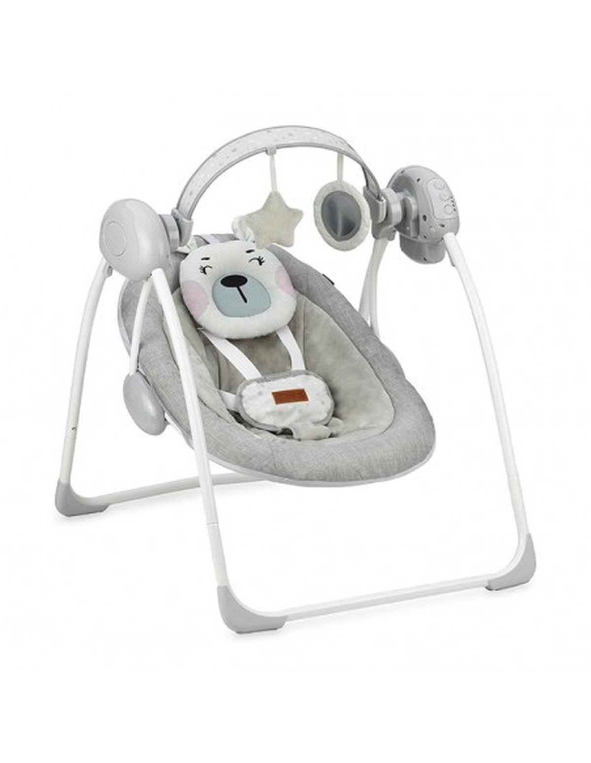 Babyschaukel Die MoMi LISS Babywippe automatischer Swing-Funktion und Spielzeugen