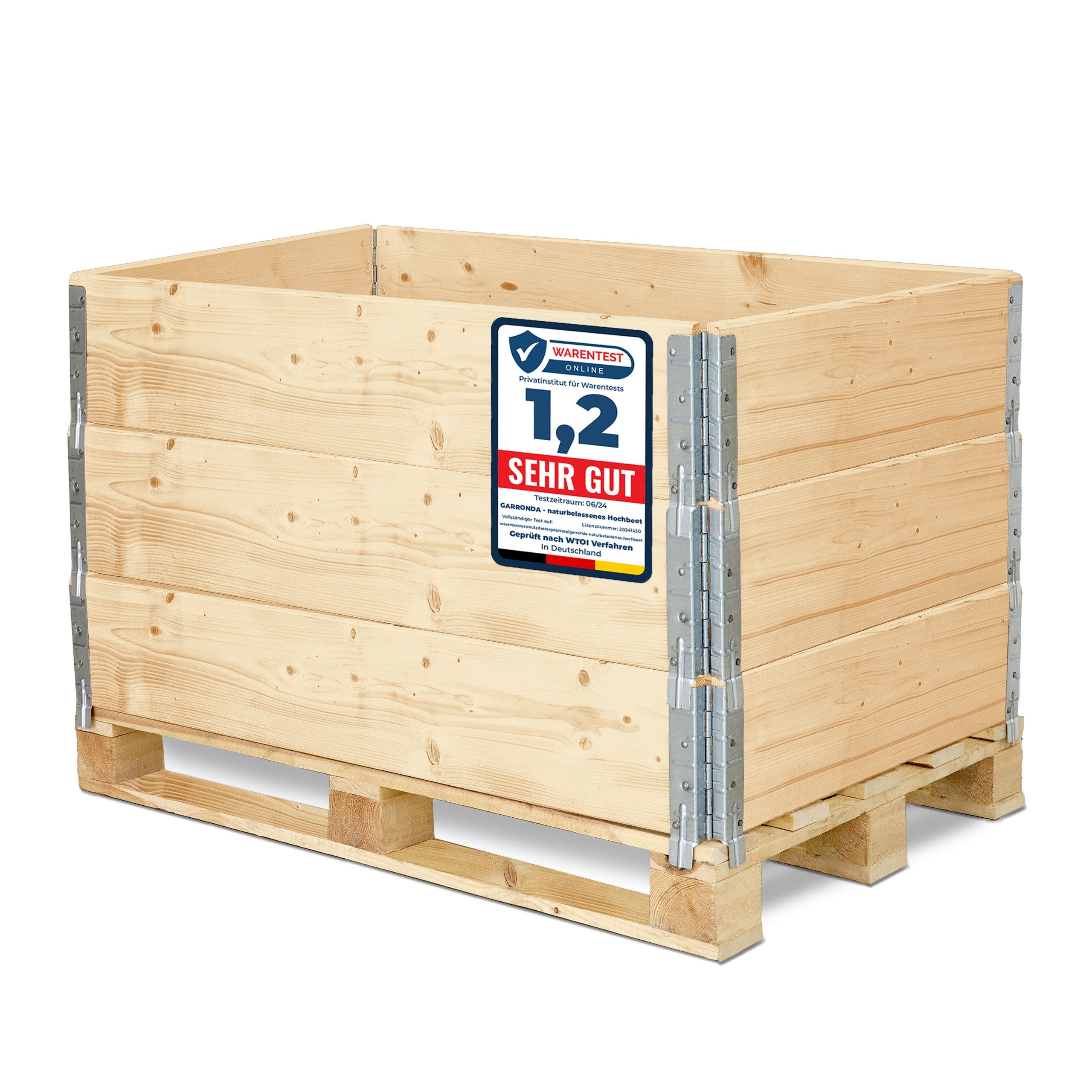 Garronda Auflagenbox Holzaufsatzrahmen für Palette Holzkiste (ohne Palette) günstig online kaufen