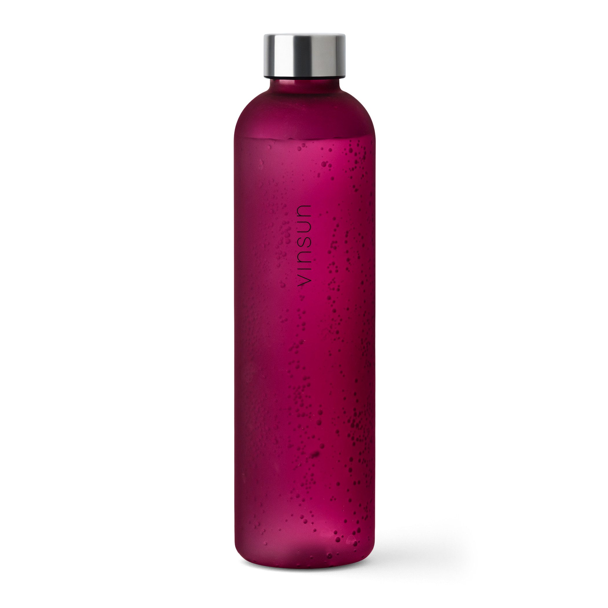 Vinsun Trinkflasche Tritan Wasserflasche 1L Sportflasche Kohlensäure geeignet & BPA frei, auslaufsicher, bruchsicher, geruchs- und geschmacksneutral