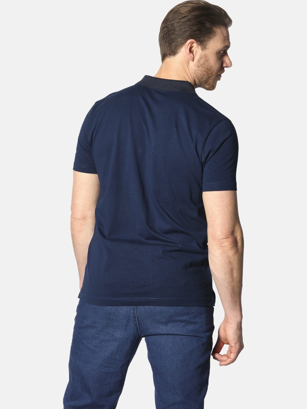 Jan Vanderstorm Poloshirt GIZUR mit nordischen Aufdruck günstig online kaufen