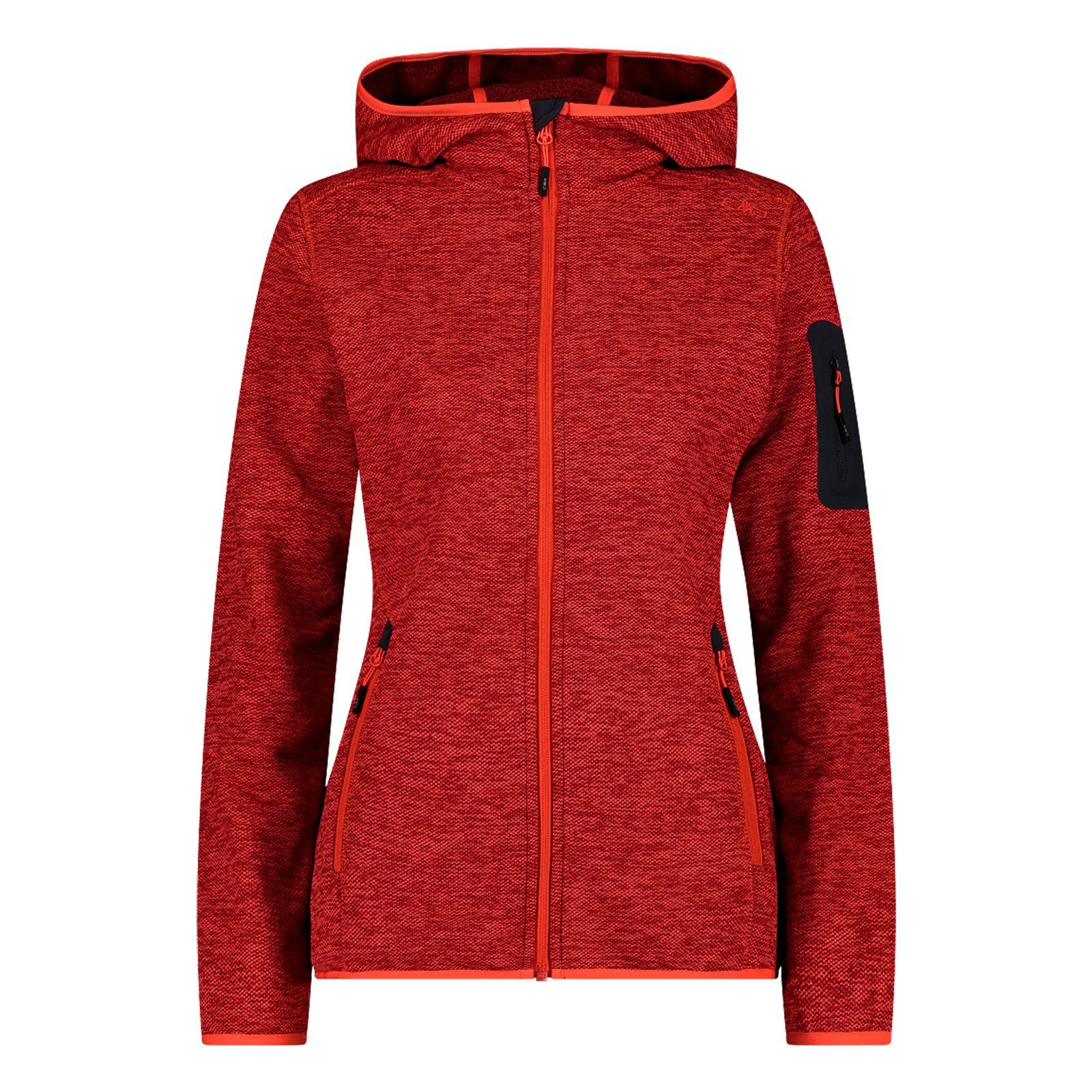 Woman Hood besonders fluo / / 22CP red aus CMP anthracite Tech™ papavero Fleecejacke Material Jacket Fix Knit