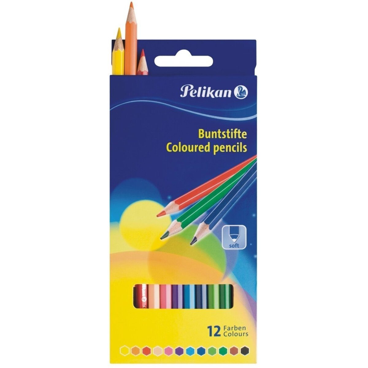 Pelikan Buntstift Buntstifte Standard dreieckig 12 Farben sortiert