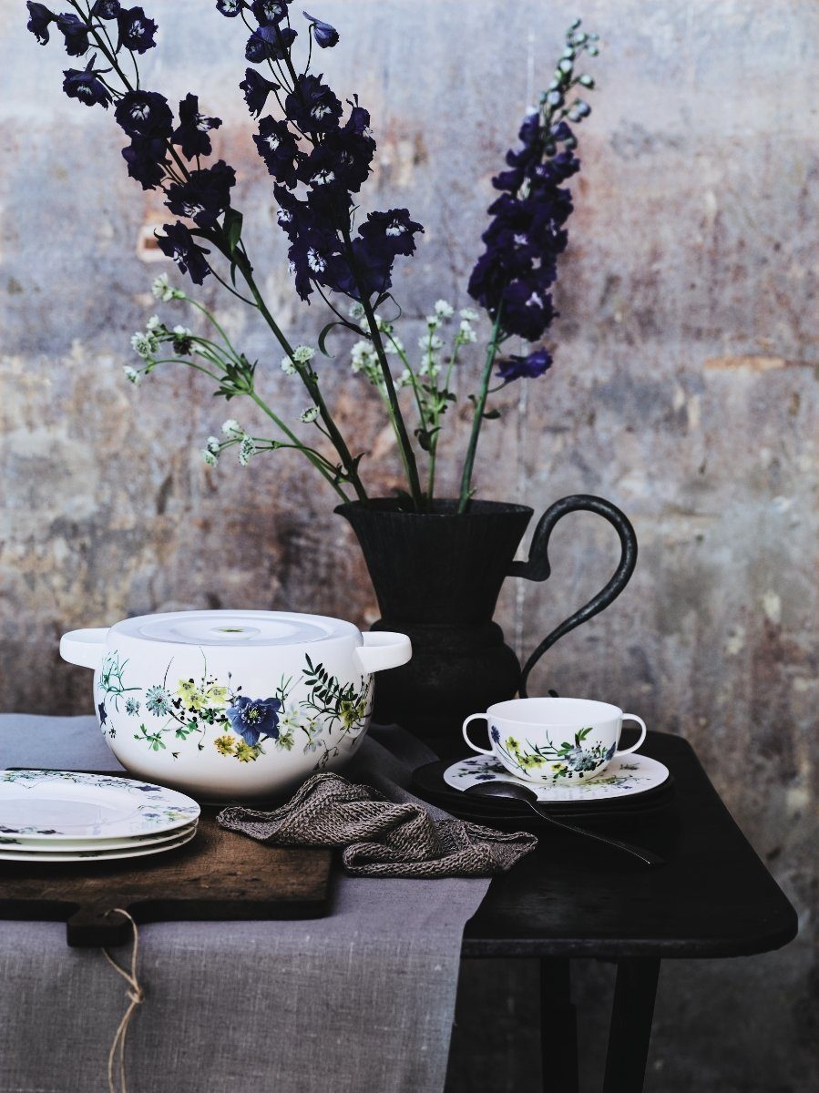 Rosenthal Sauciere Brillance Fleurs des Alpes Sauciere 2tlg., Bone China, (Saucieren), Saucieren