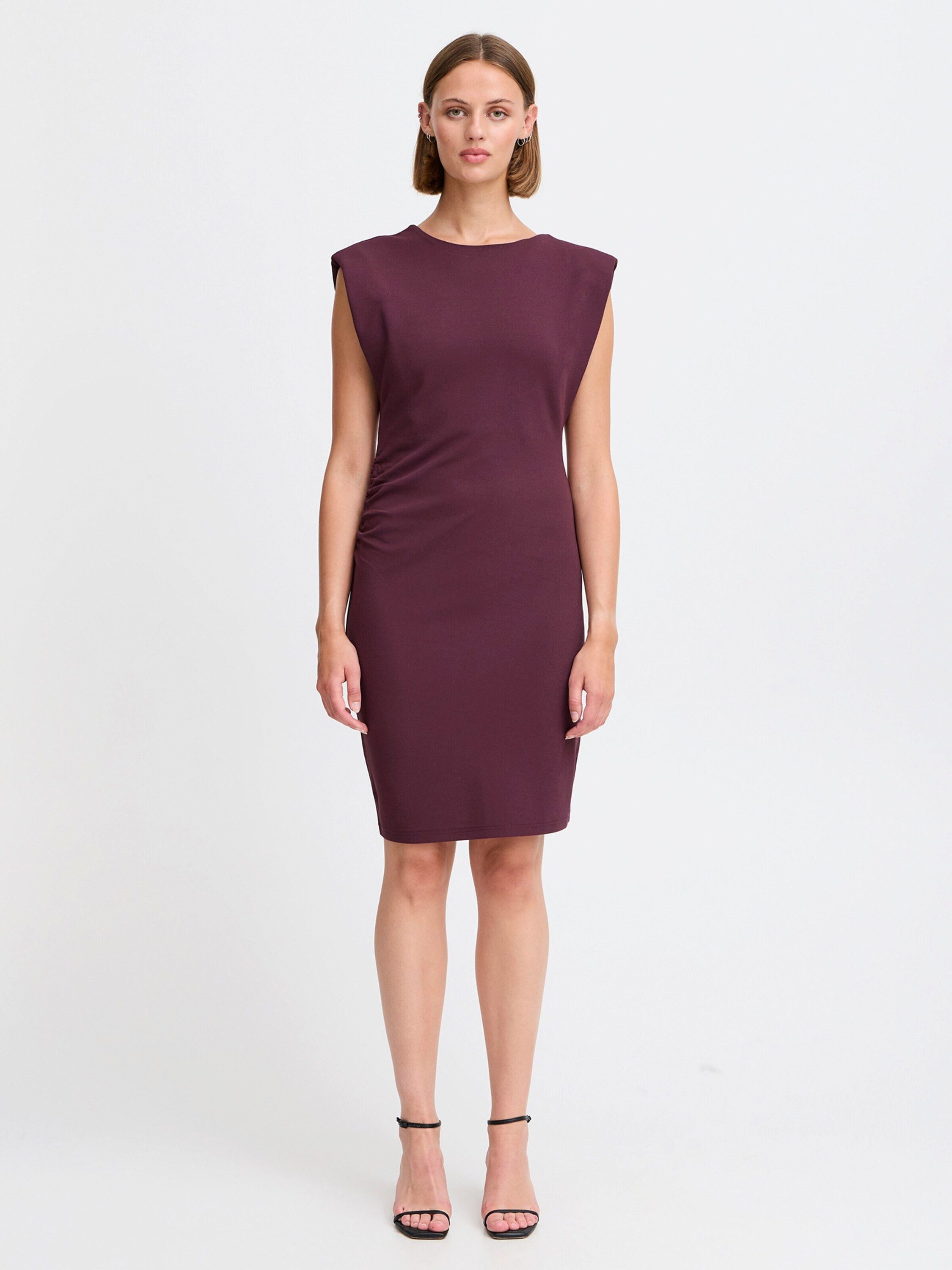 ICHI Jerseykleid IH Mitine (1-tlg) Drapiert/gerafft