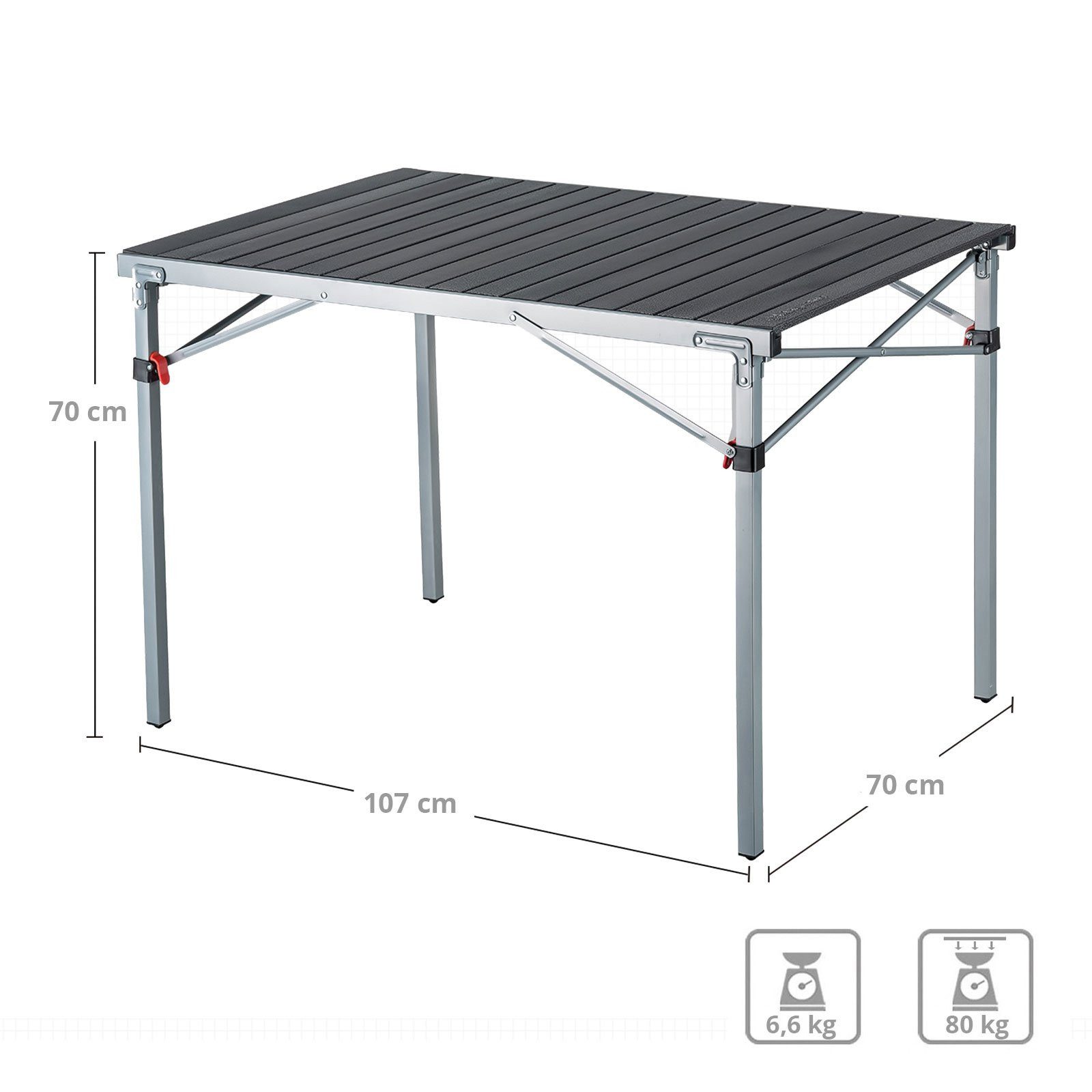 KingCamp Campingtisch Rolltisch Compact Folding Table - Campingtisch Cam