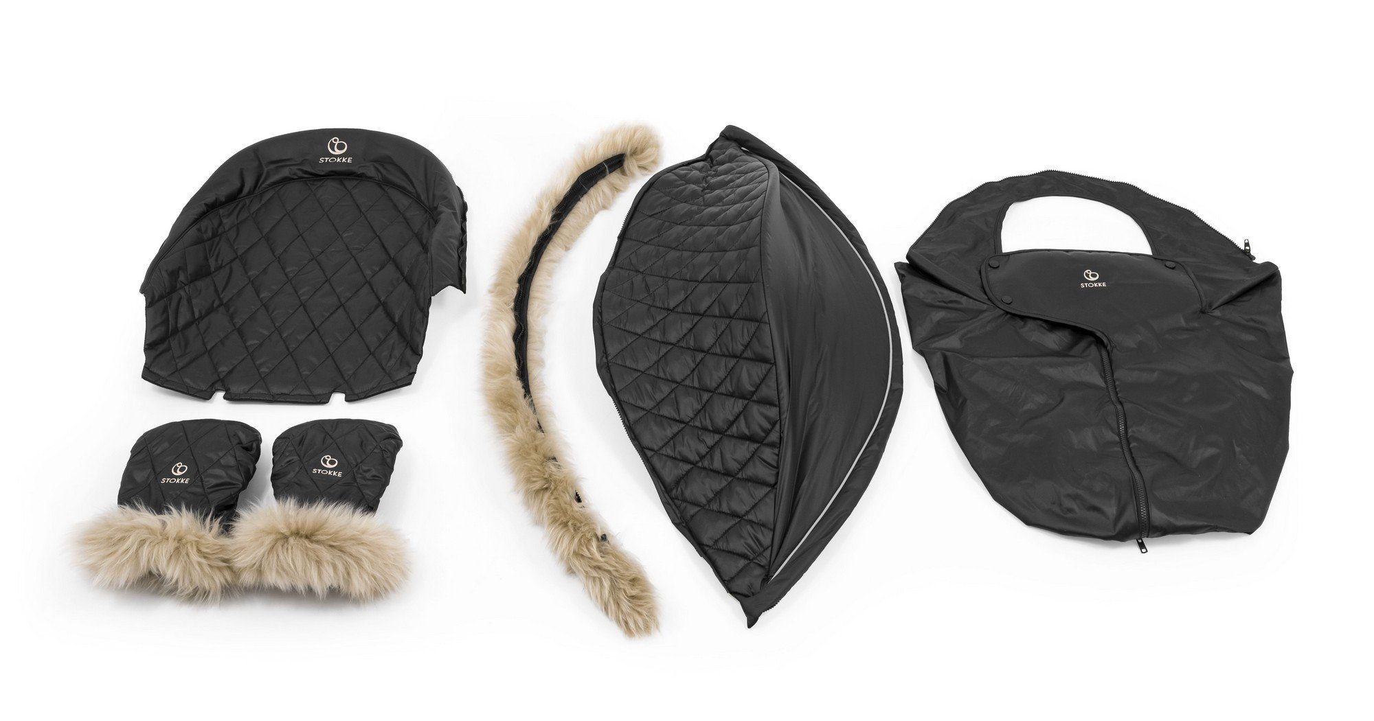 Stokke Kinderwagen-Sitzauflage Winter Kit für den Kinderwagen Xplory X, Wärmt Ihr Kleines auf skandinavische Art