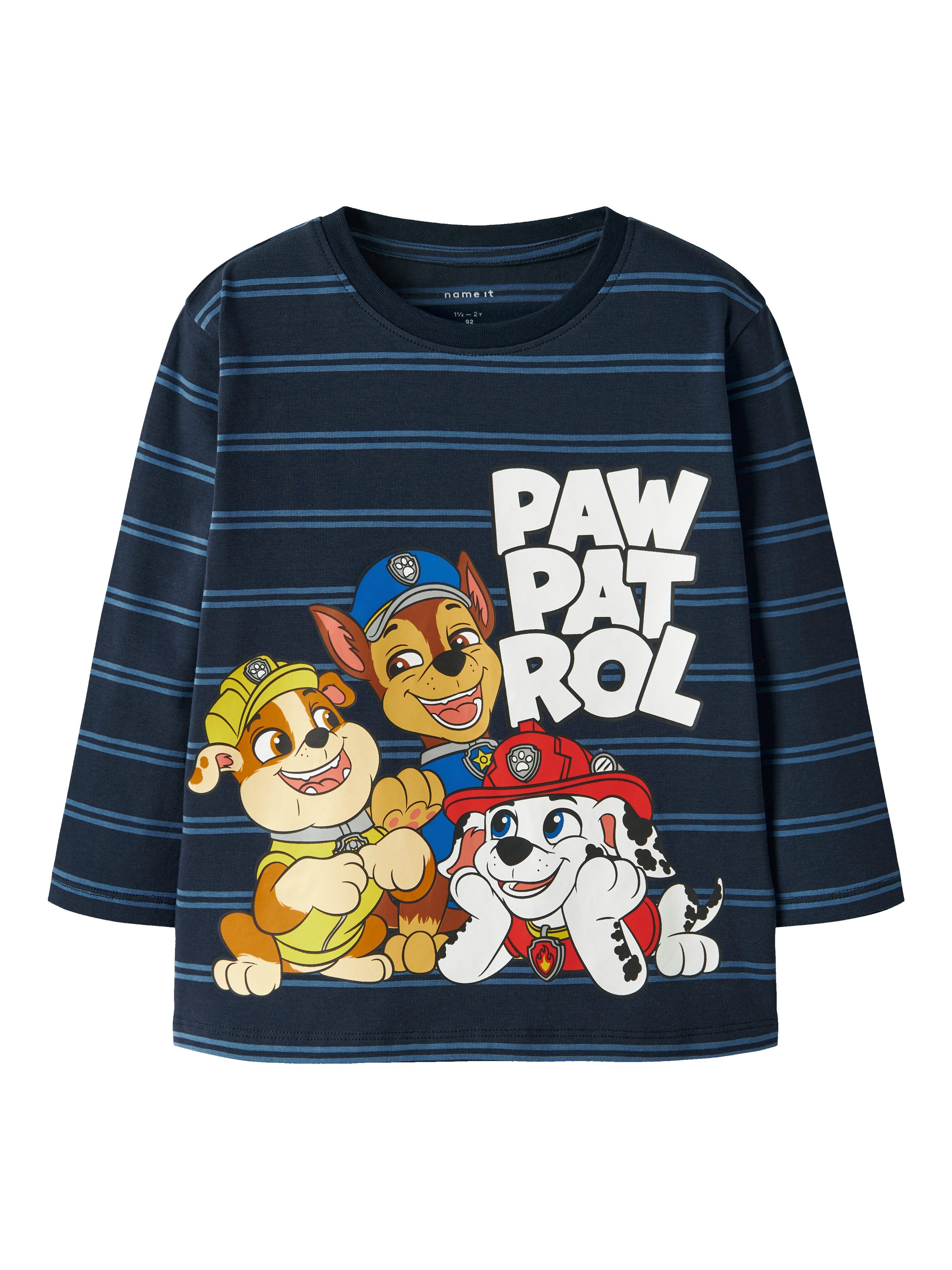 T-Shirt NMMJOSHUE PAW LS NREG TOP NOOS CPLG