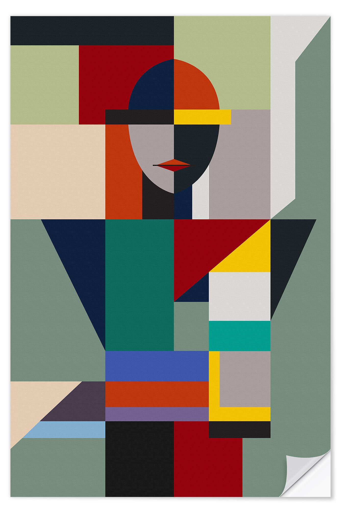 Posterlounge Wandbild Namenlose Frau, THE USUAL DESIGNERS, erhältlich als Poster, Leinwandbild, Wandsticker oder Acrylglasbild