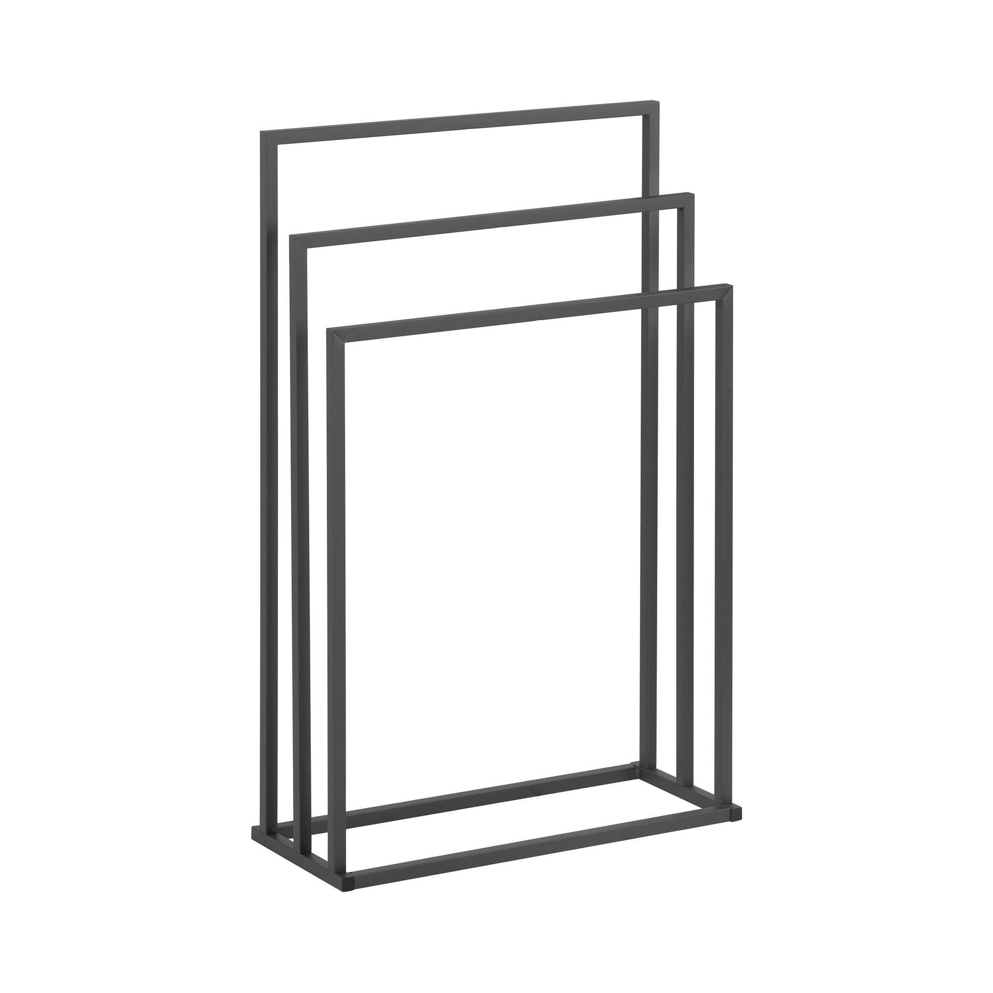 Physa Handtuchhalter Handtuchständer Standhandtuchhalter 3 Stangen Breite 55 cm grau, verschiedene Größen