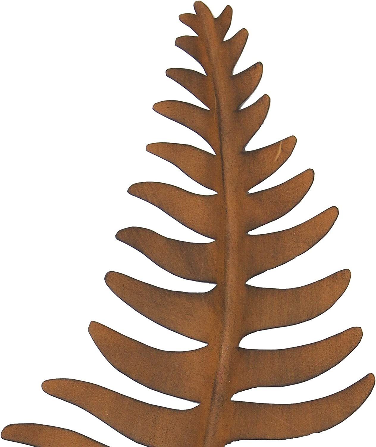 Dekoleidenschaft Gartenstecker "Farnblatt" in Rostoptik, 78 cm hoch, Metall Beetstecker, Dekostecker Blumenstecker, Roststecker, Metallstecker, Gartendeko für D – Bild 5 von 5