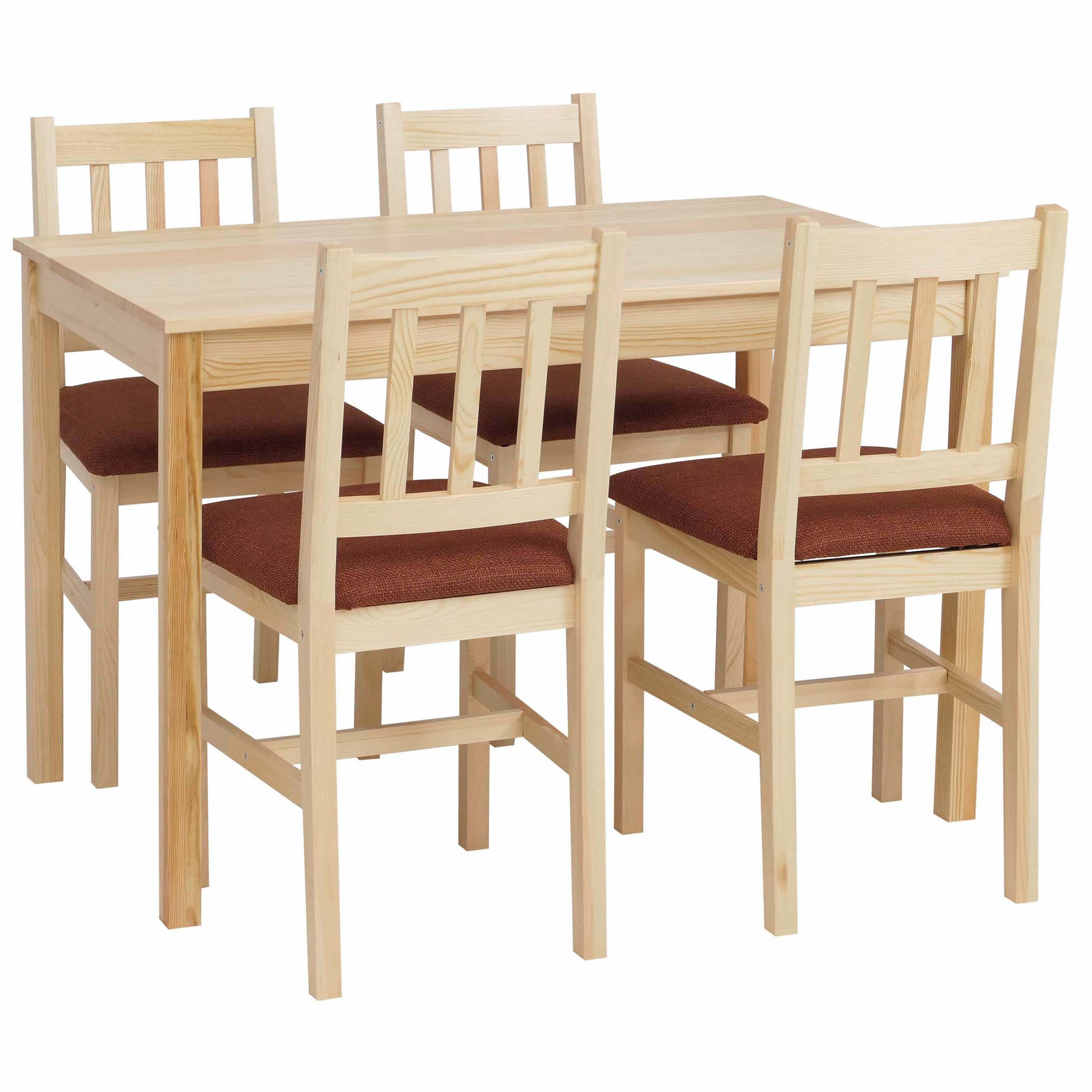 MCW Sitzgruppe MCW-F77-SMP, (5-tlg), Stabiler Tisch mit pflegeleichter Oberfläche