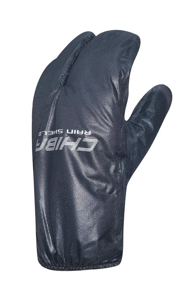 Chiba Fahrradhandschuhe CHIBA Rain Shield Superlight - Lobster-Überzughandschuh, L, schwarz, w