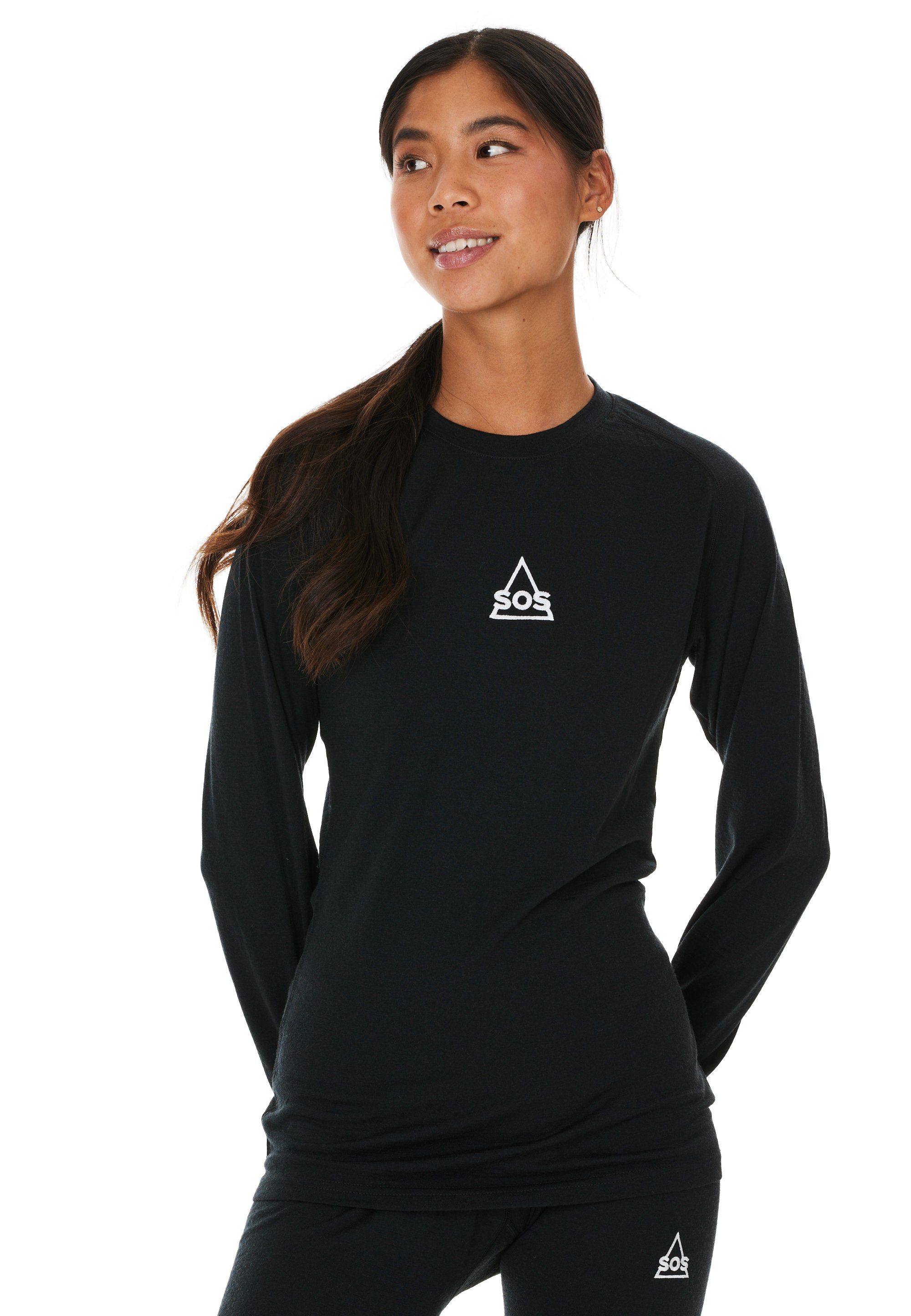 SOS Funktionsshirt Nuuk mit hochwertiger Woll-Verarbeitung