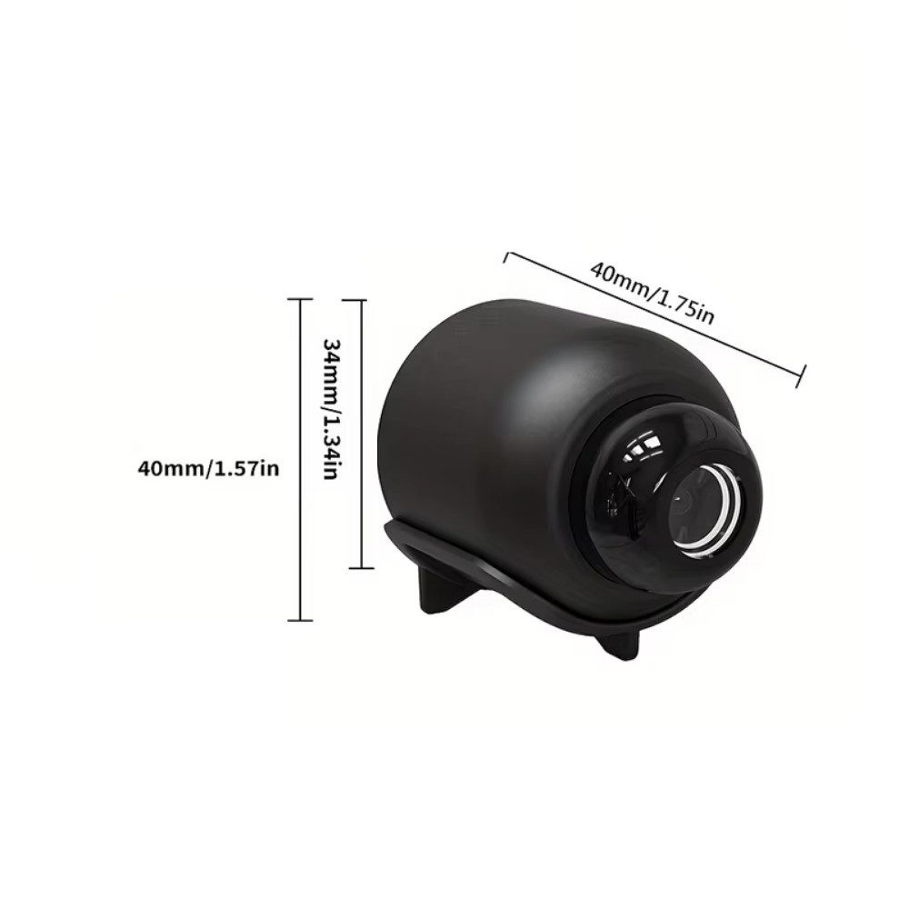 Athlix Überwachungskamera X5 Mini-Kamera 1080P WiFi-Überwachungskamera 2er-Set (Fernzugriff durch App, Platzsparende Bauform)