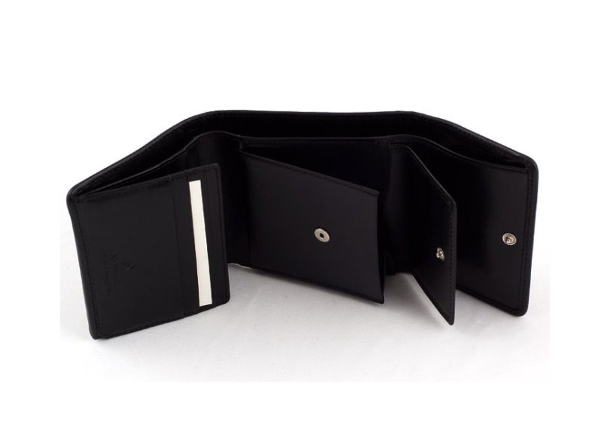 AIGNER Geldbörse, Damen Geldbörse Portemonnaie Leder Portmonee schwarz günstig online kaufen