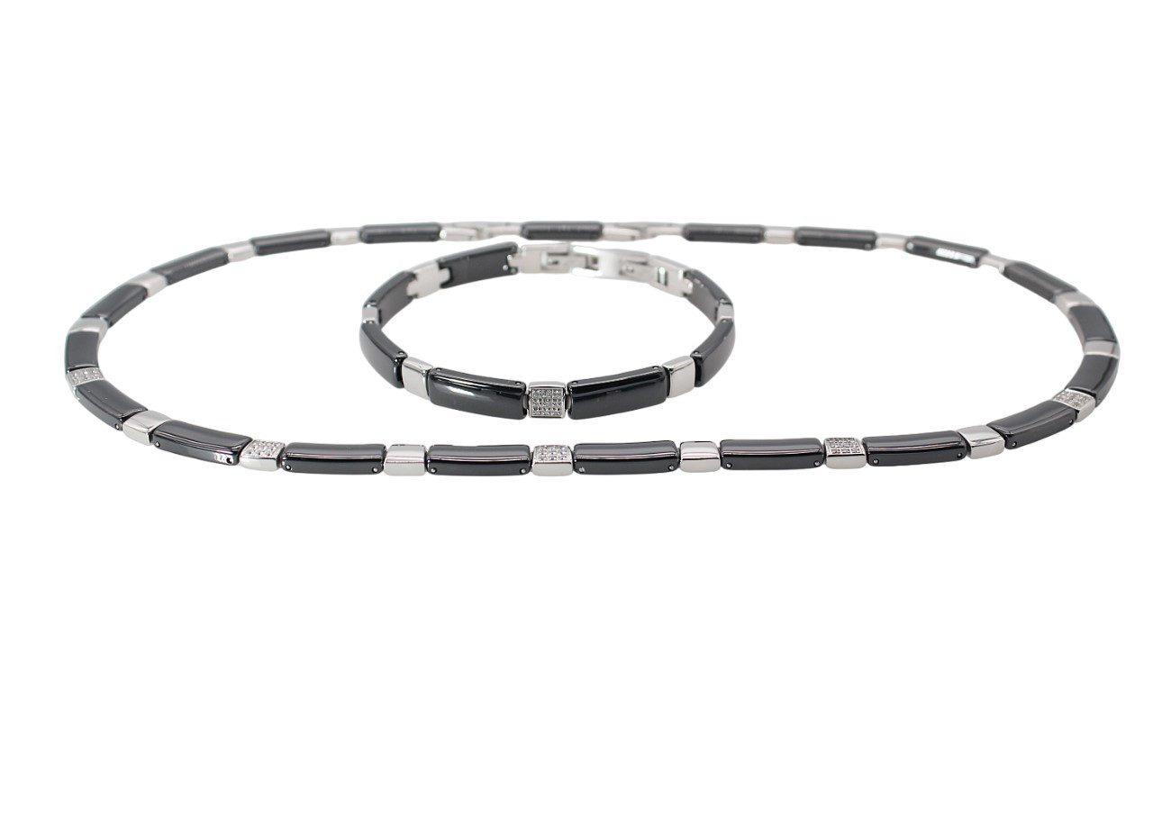 Collier-Set Halskette Damenhalskette Schmuckset Kette Collier & Armband